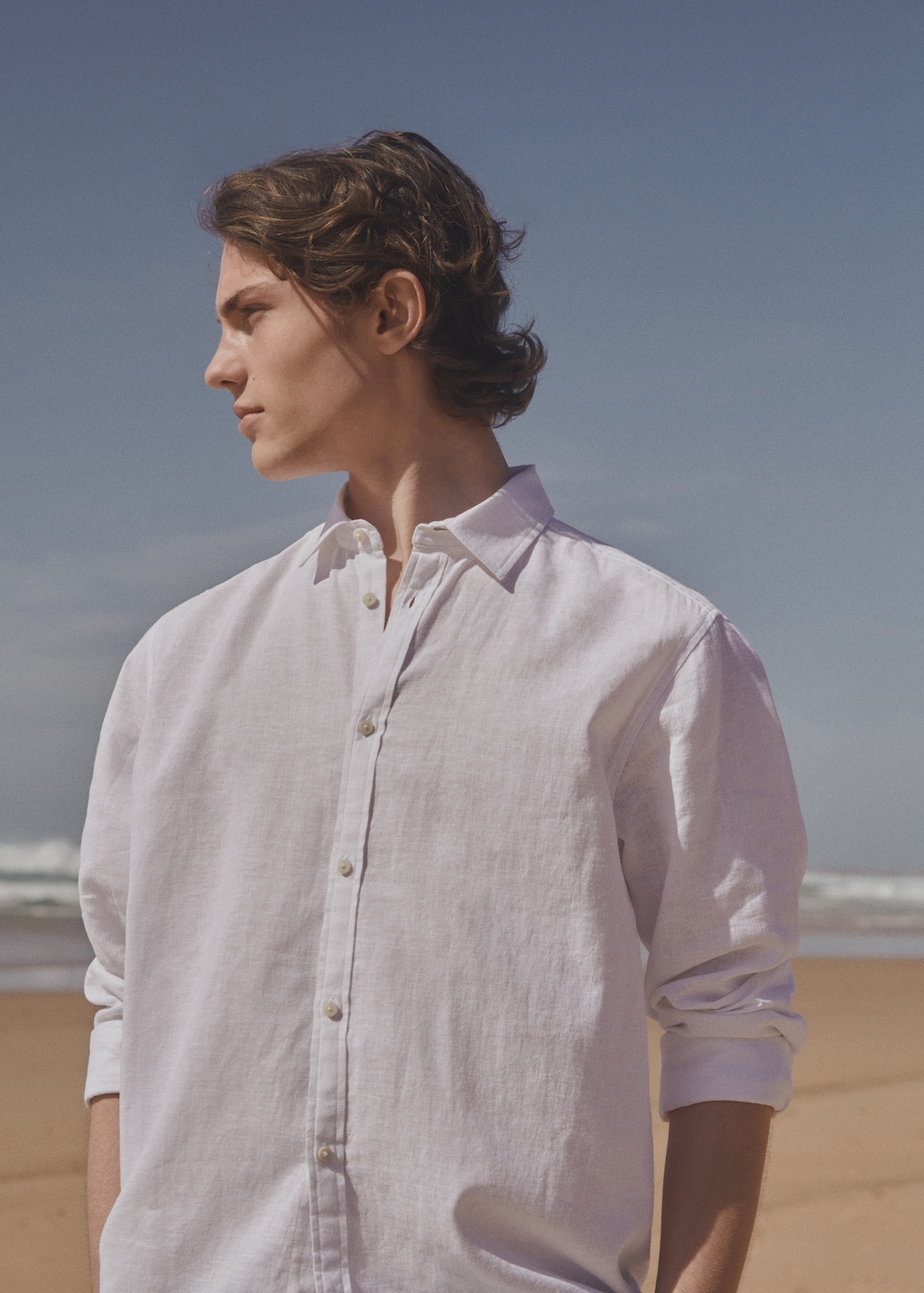 Linen-blend shirt - Details of the article 5