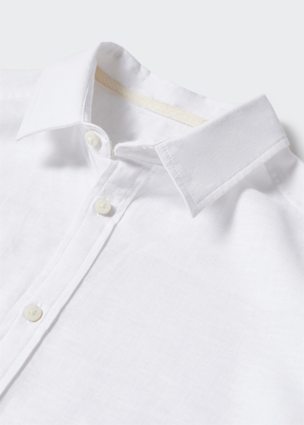 Linen-blend shirt - Details of the article 8