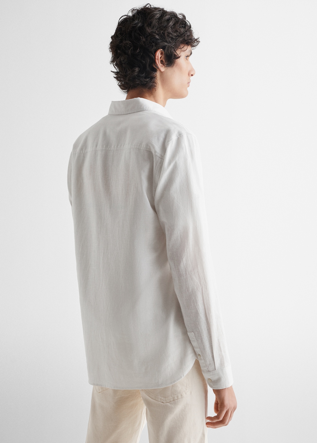 Linen-blend shirt - Reverse of the article