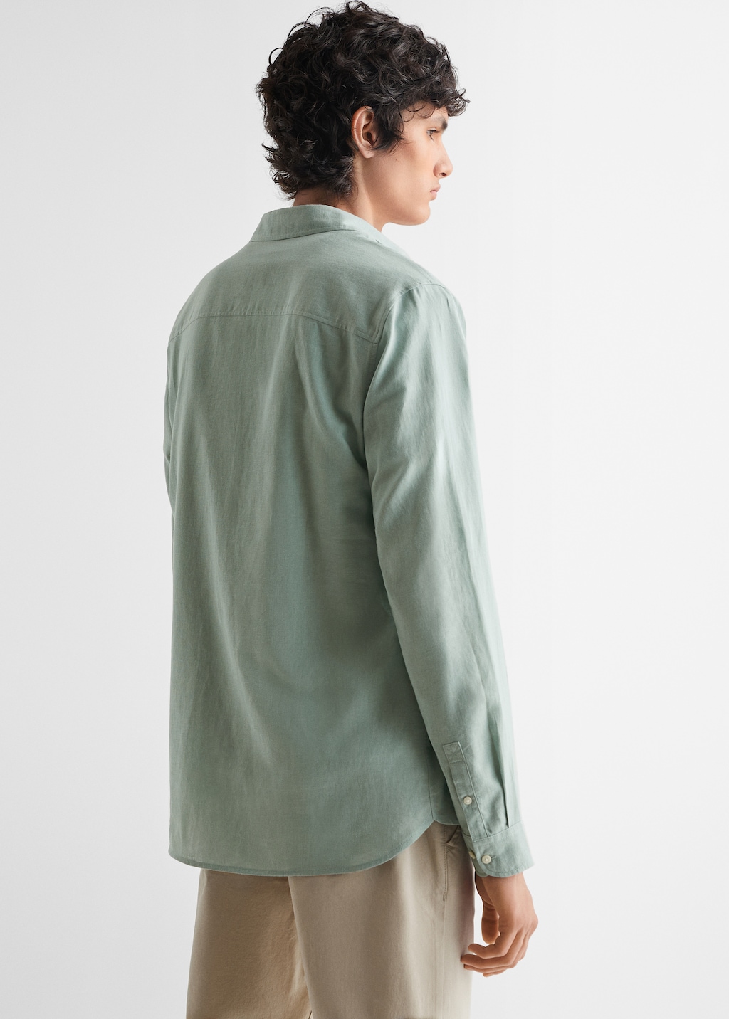 Linen-blend shirt - Reverse of the article