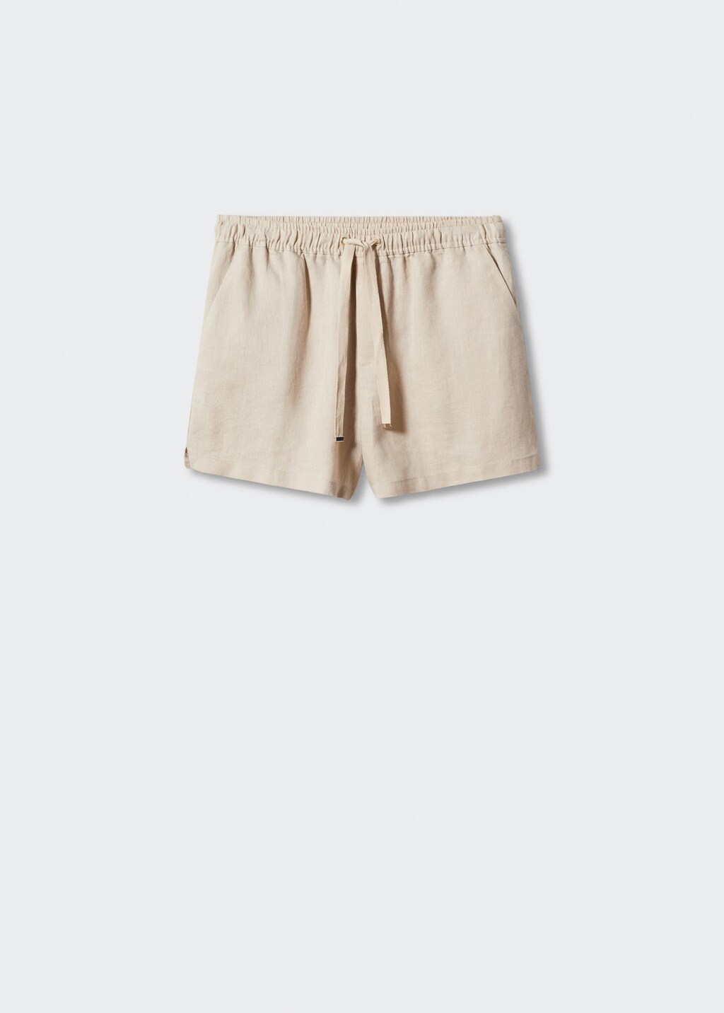 Linen shorts with drawstring - Article without model