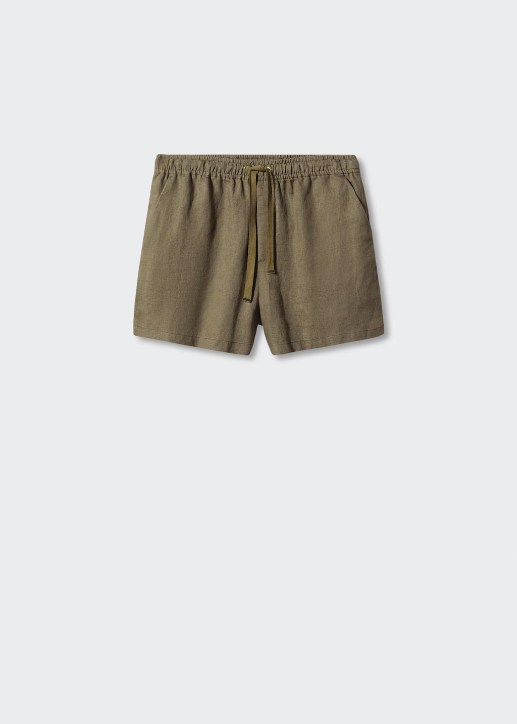 Linnen shorts met koord - Artikel zonder model