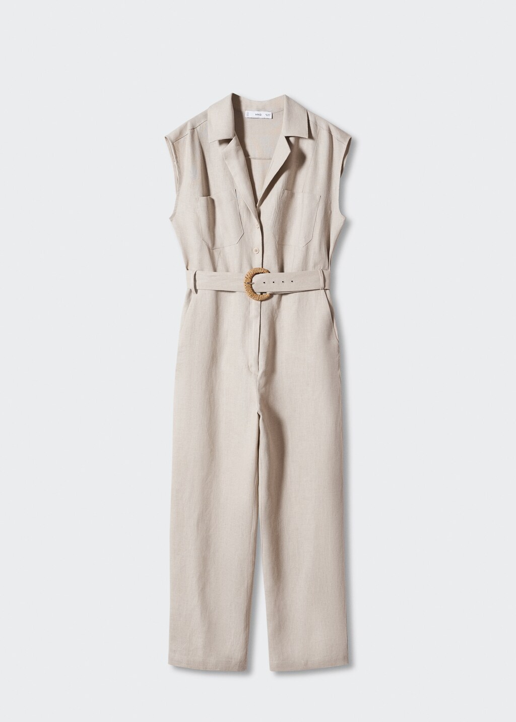 Belt linen jumpsuit - Article without model