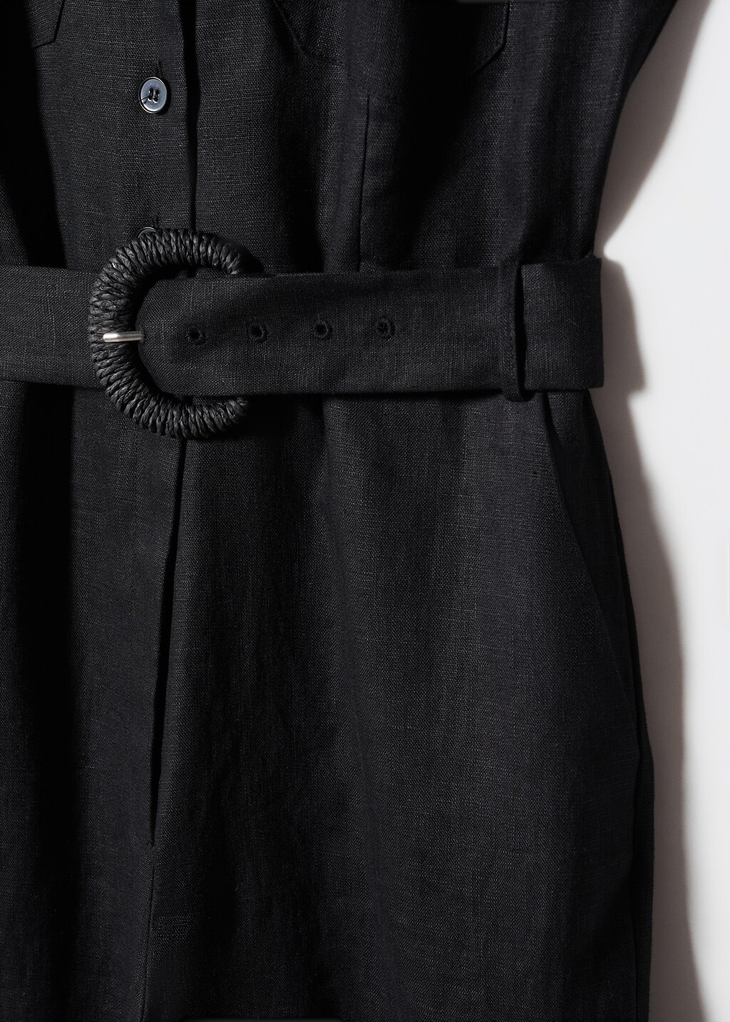 Belt linen jumpsuit - Details of the article 8