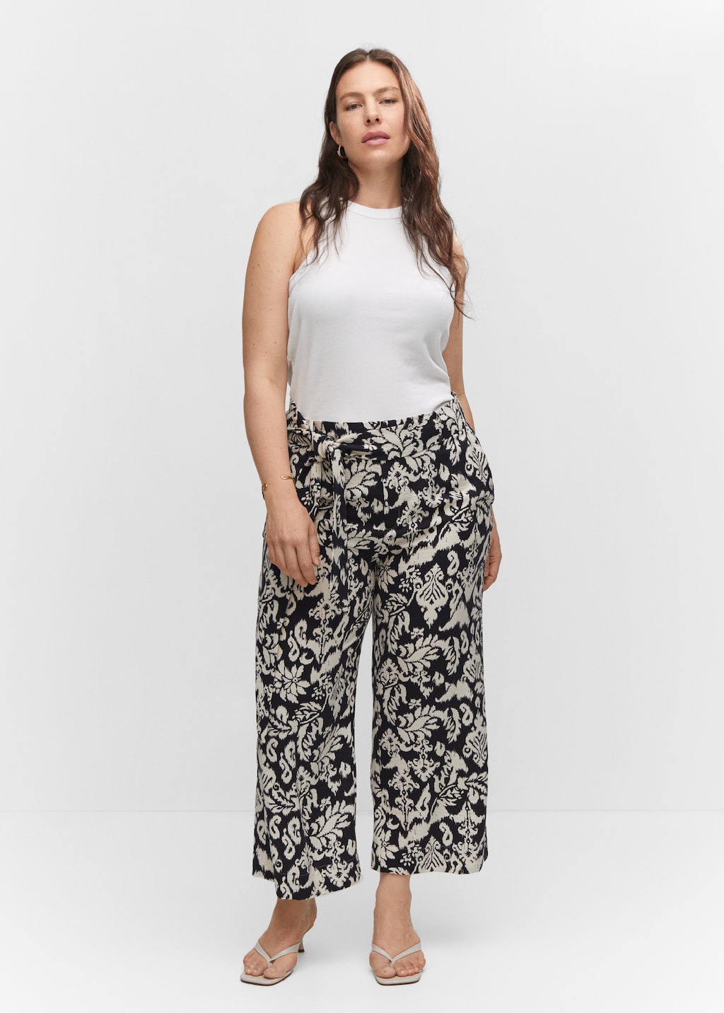 Bow printed trouser - Details of the article 3