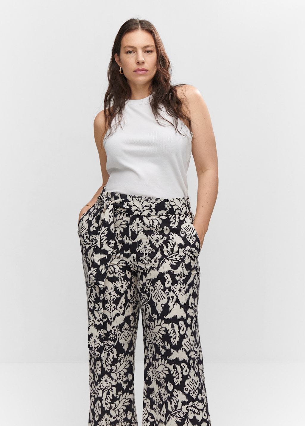 Bow printed trouser - Details of the article 5