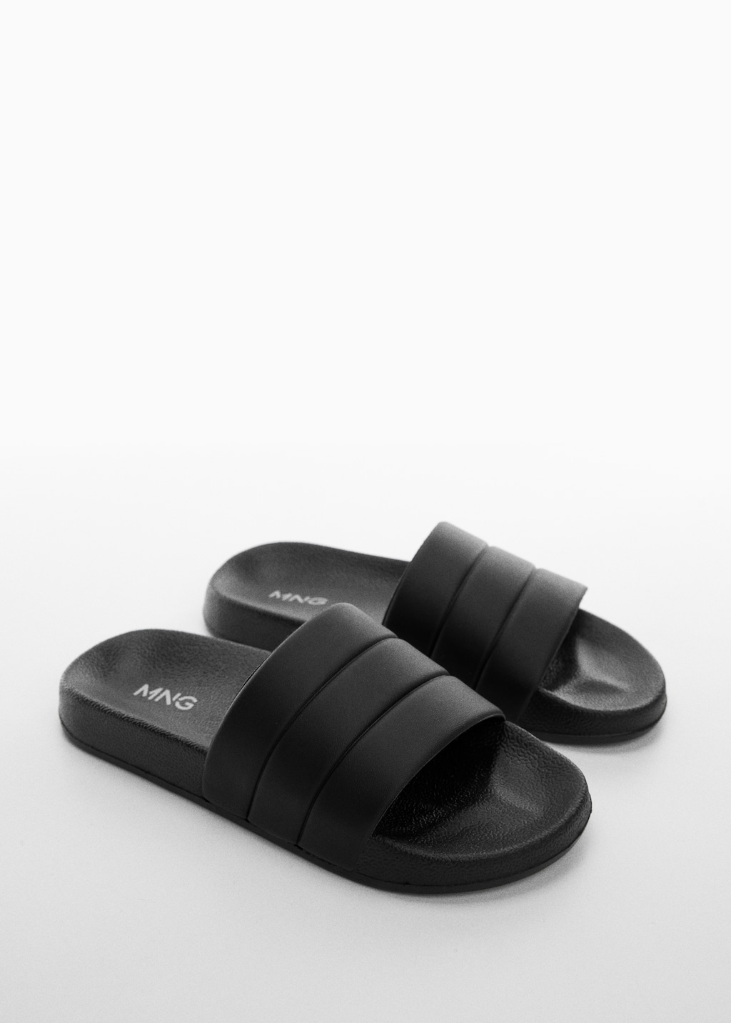 Textured flip-flops - Medium plane