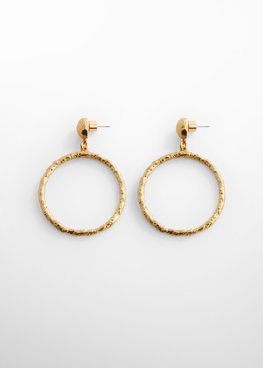 Textured hoop earrings - Article without model