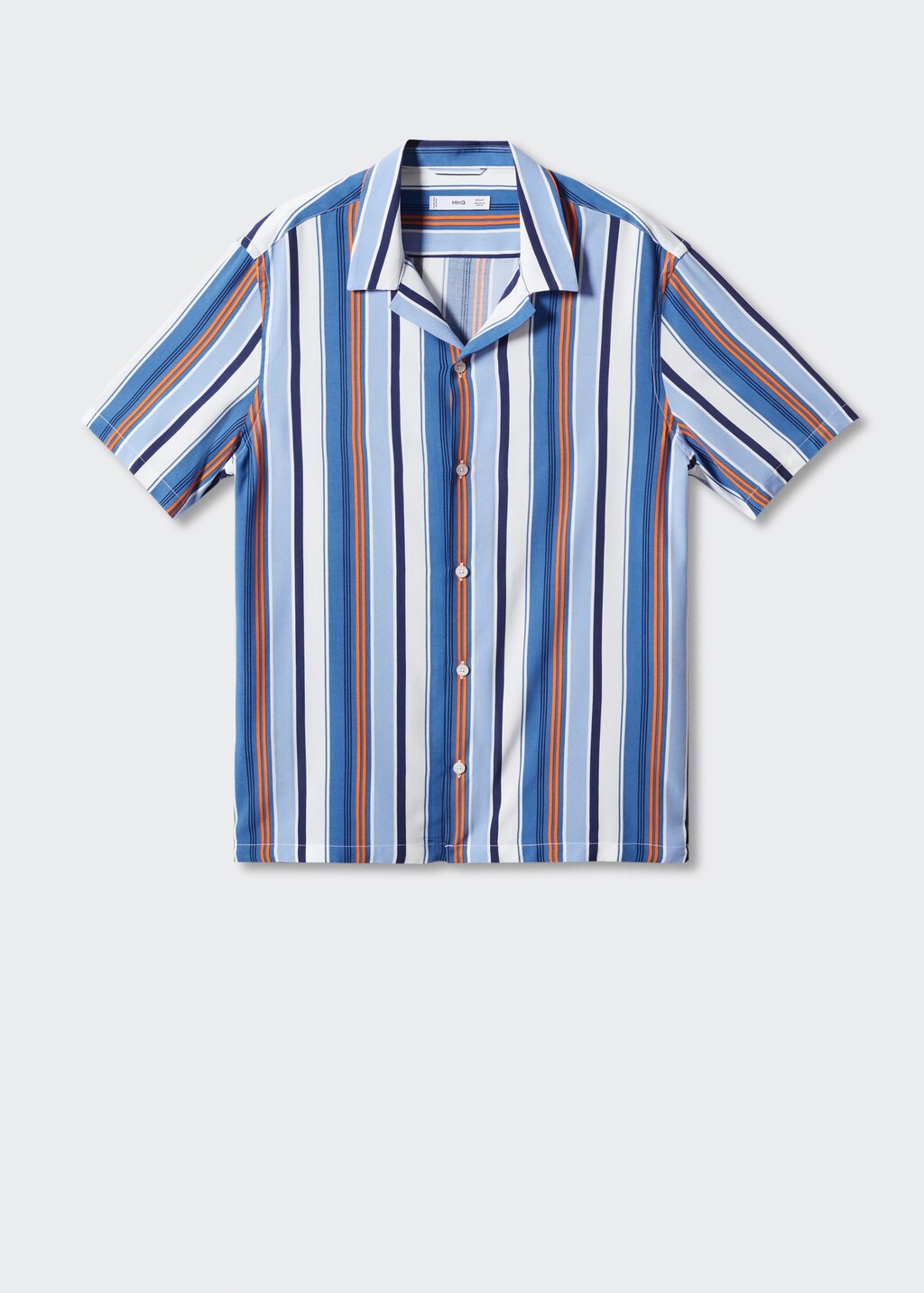 Regular-fit striped bowling shirt - Article without model