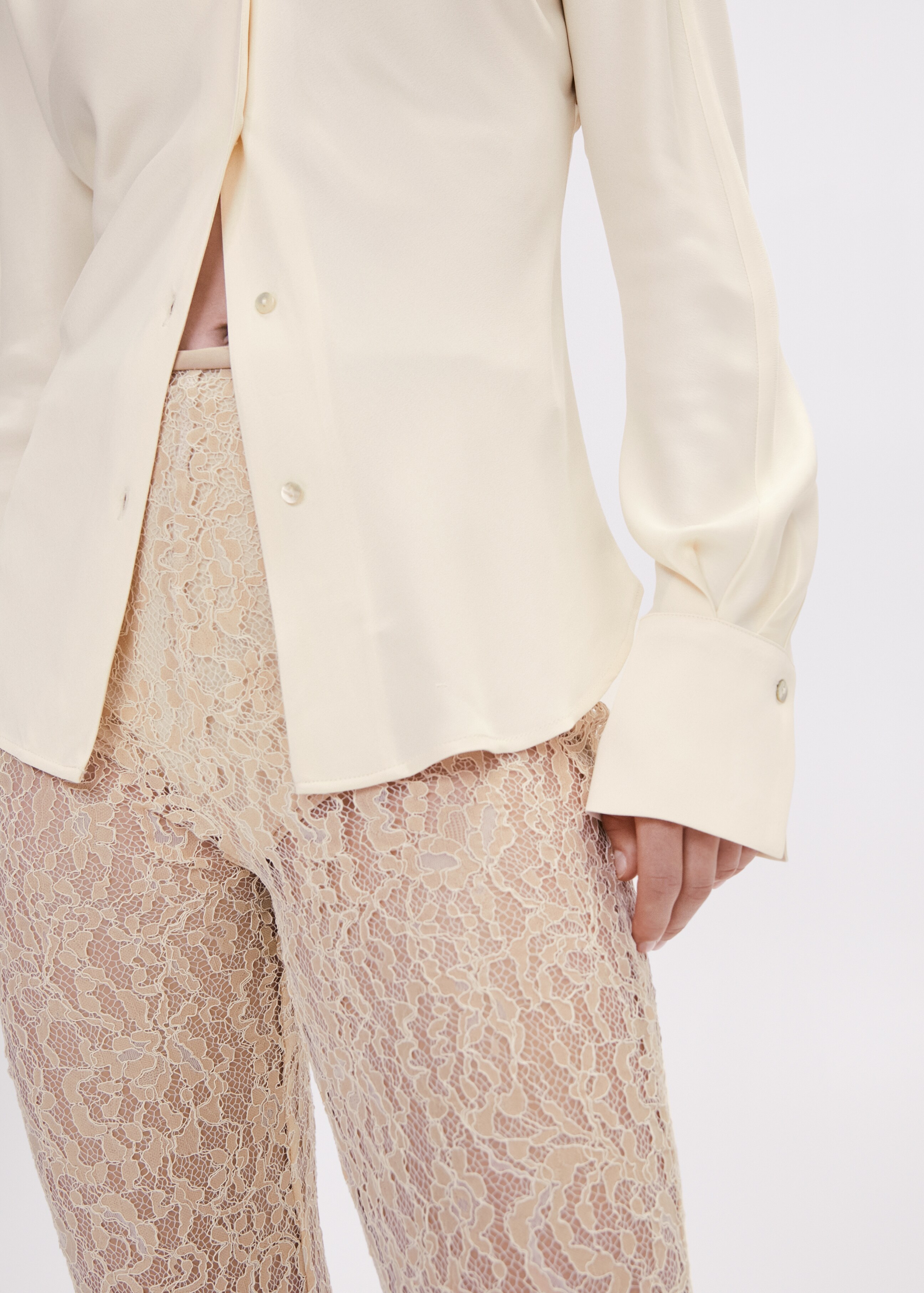 Lace flare pants - Details of the article 6