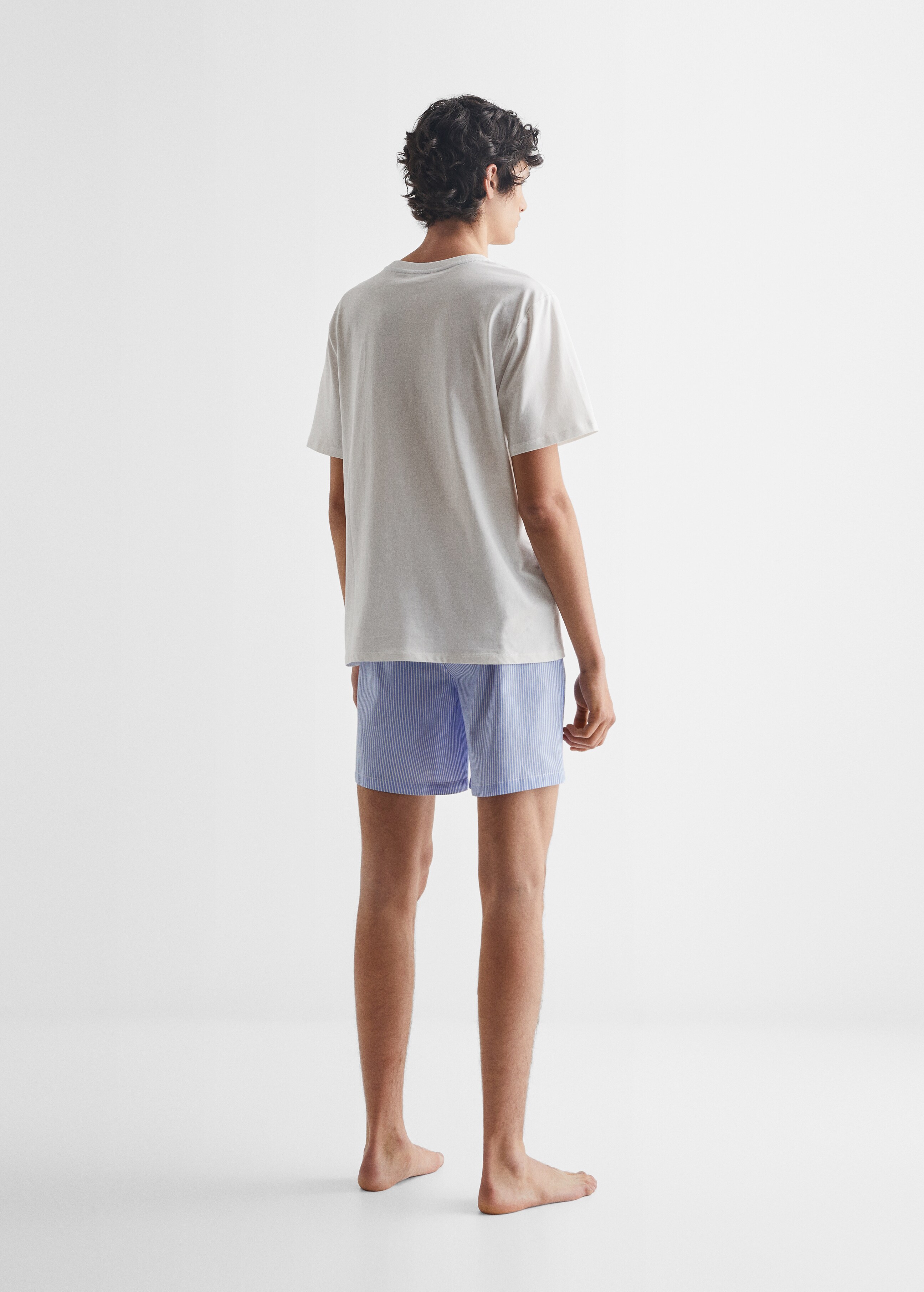 Short cotton pyjamas - Reverse of the article