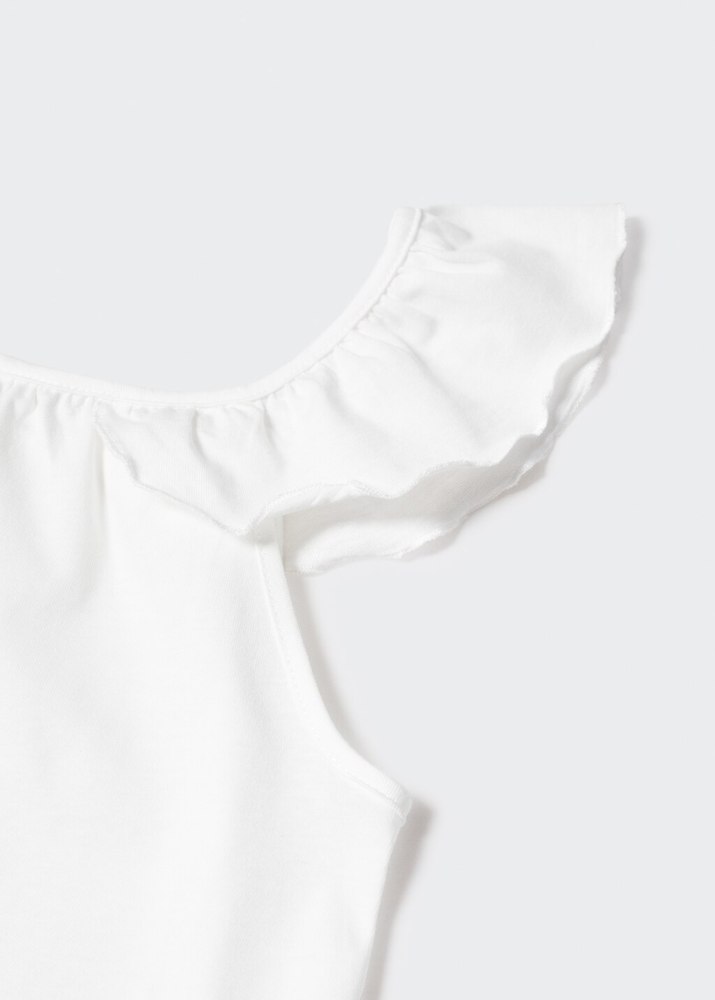 Ruffled strap t-shirt - Details of the article 8