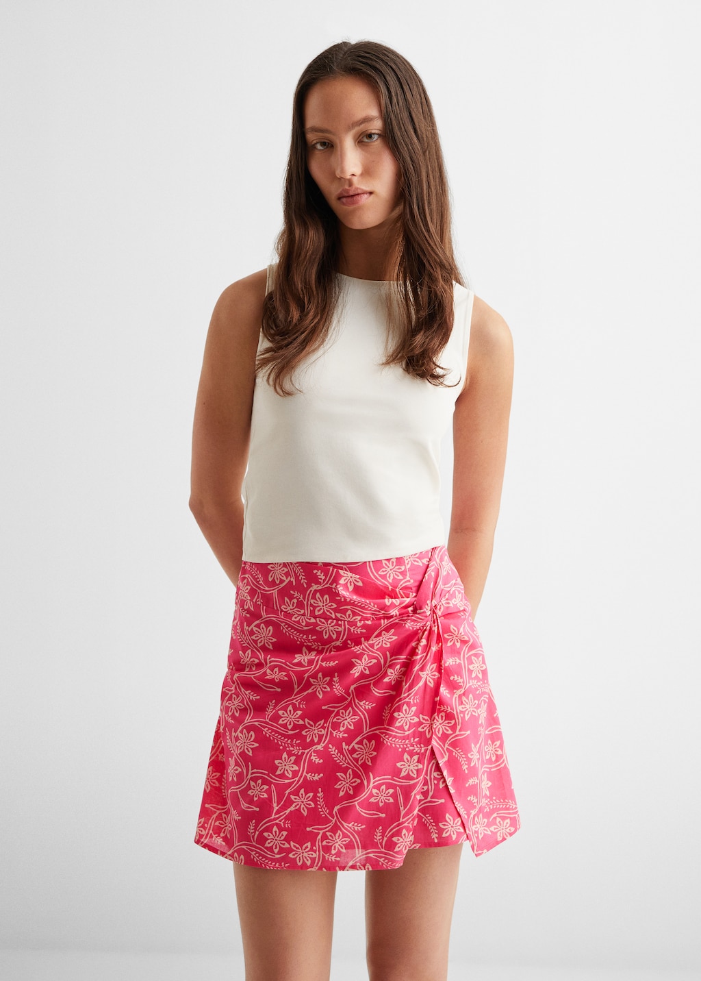 Knot printed skirt - Medium plane