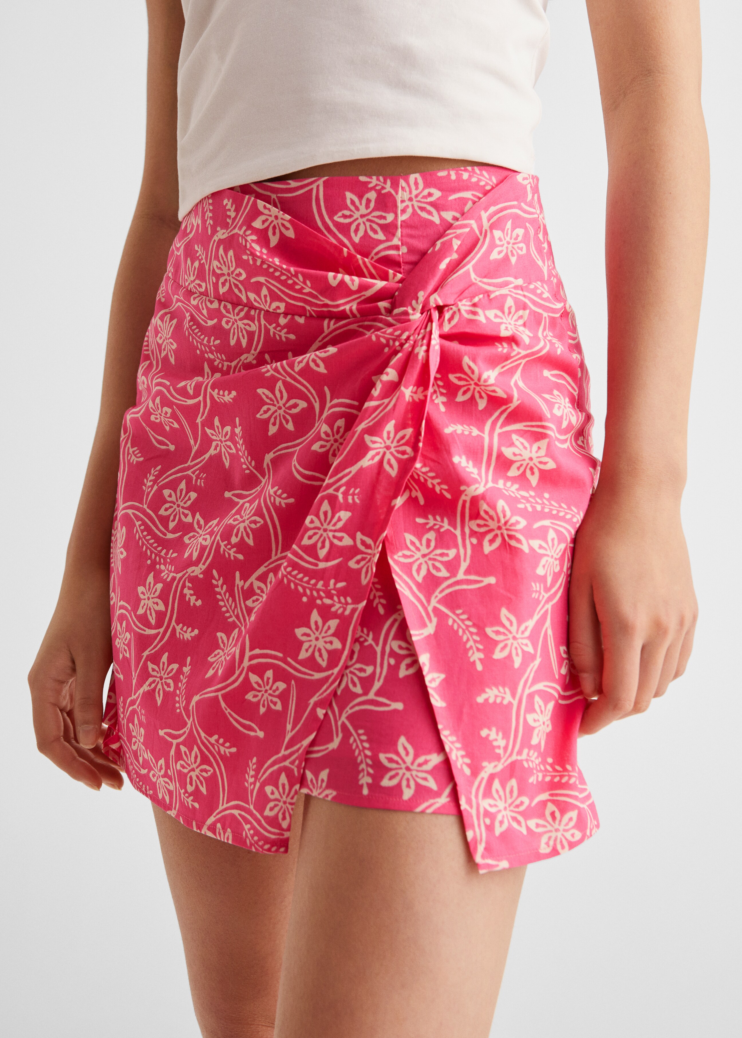 Knot printed skirt - Details of the article 6