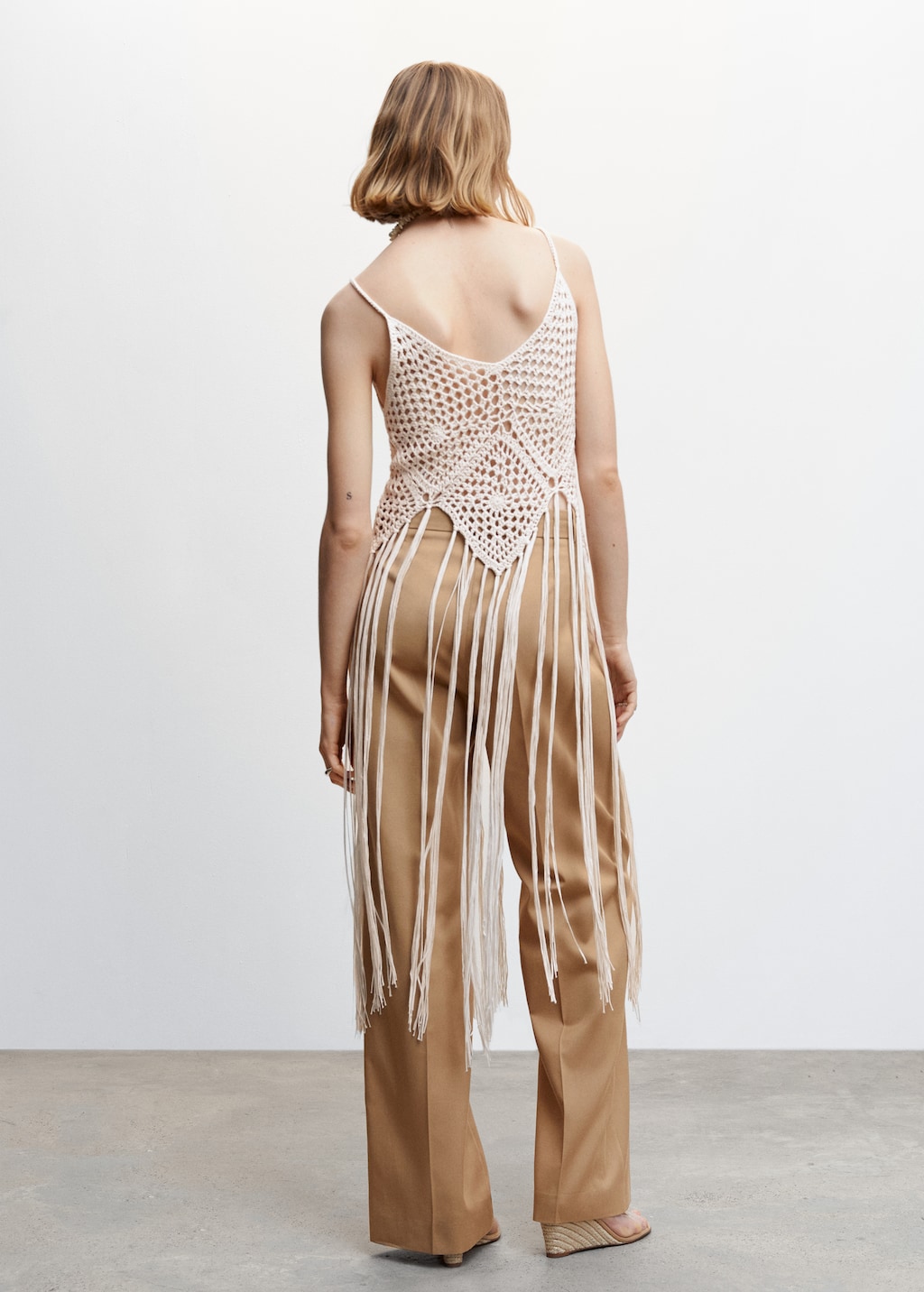 Fringe crochet top - Reverse of the article