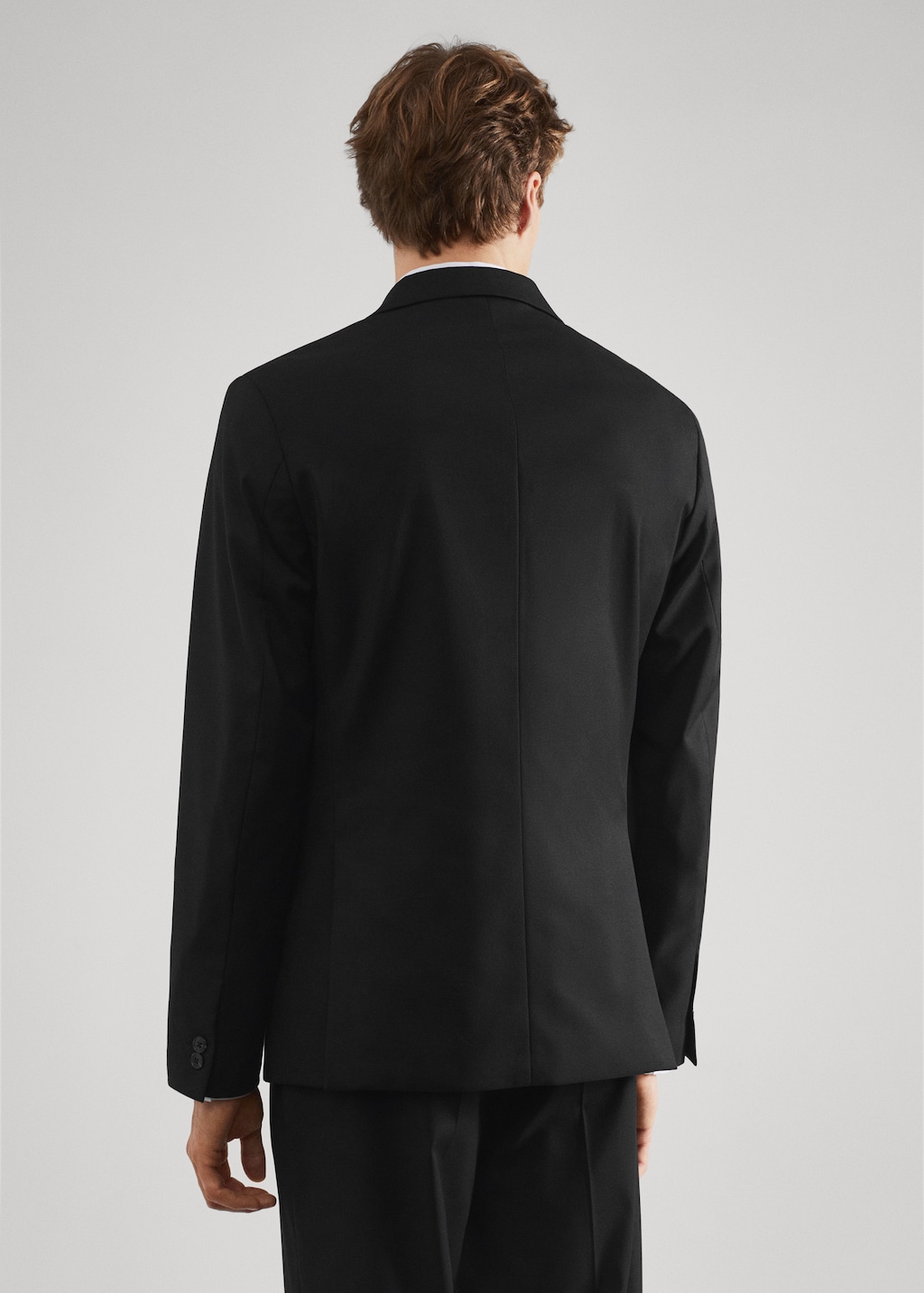 Satin lapels suit blazer - Reverse of the article