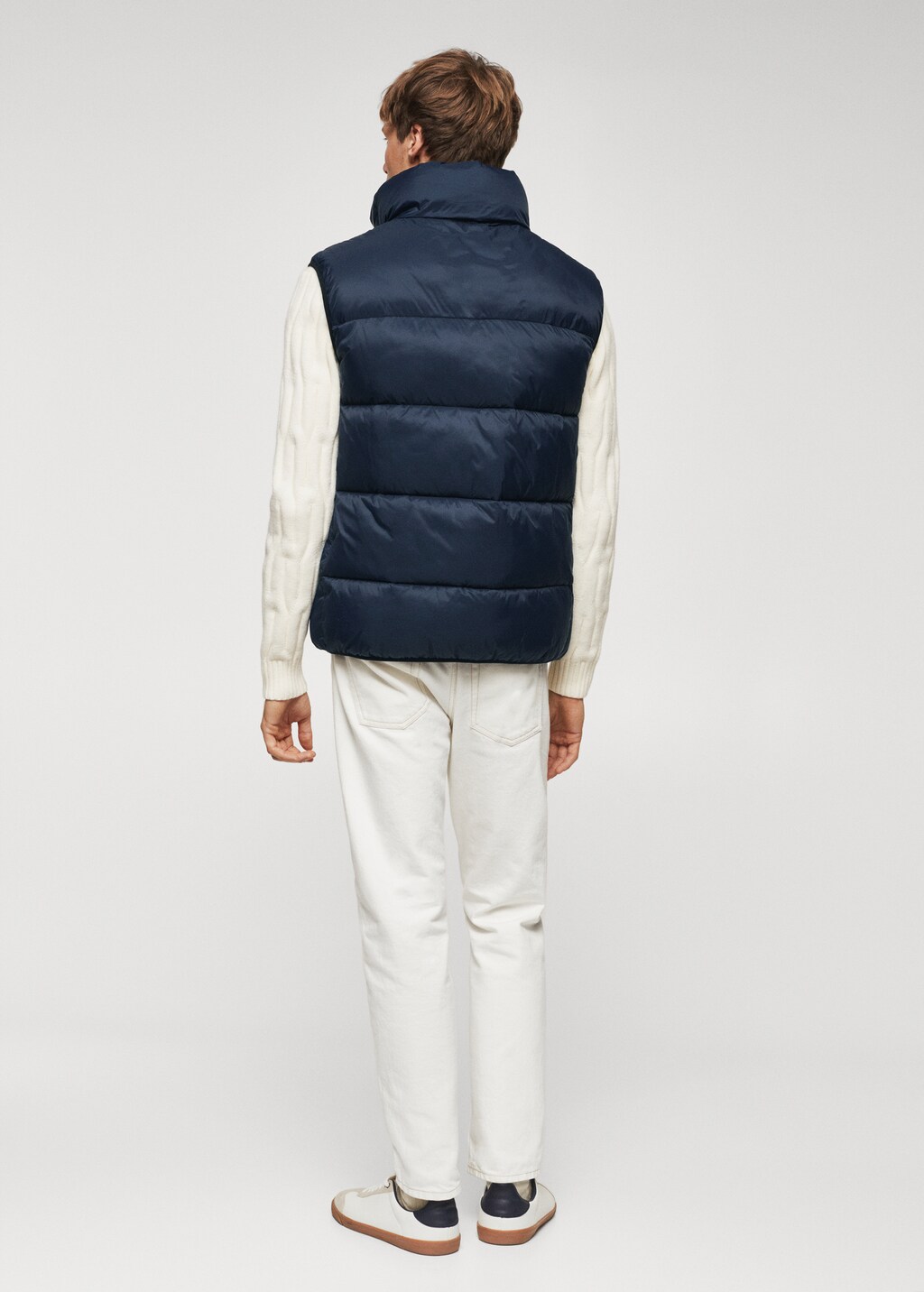 Water-repellent quilted gilet - Reverse of the article