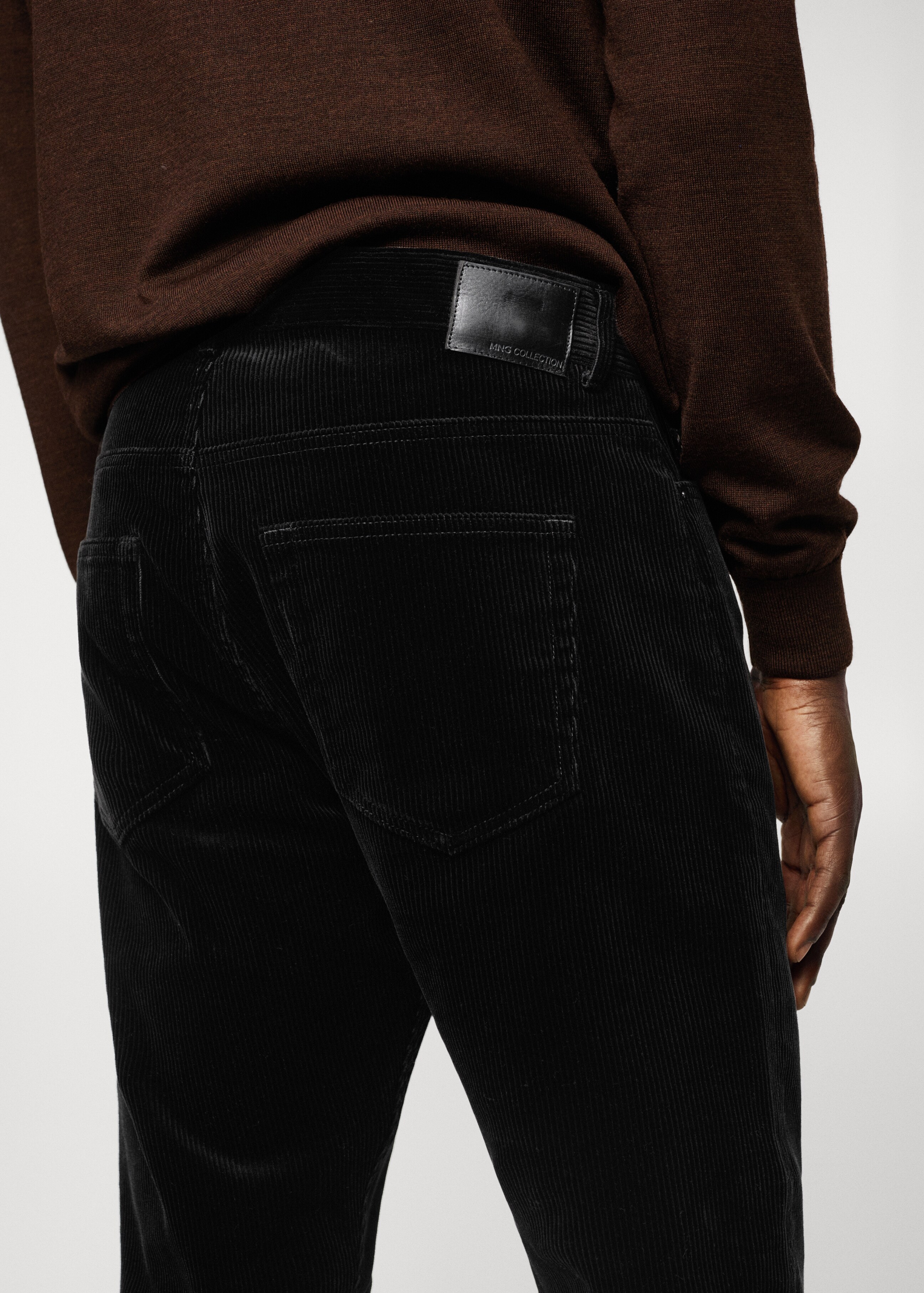 Slim fit corduroy trousers - Details of the article 6