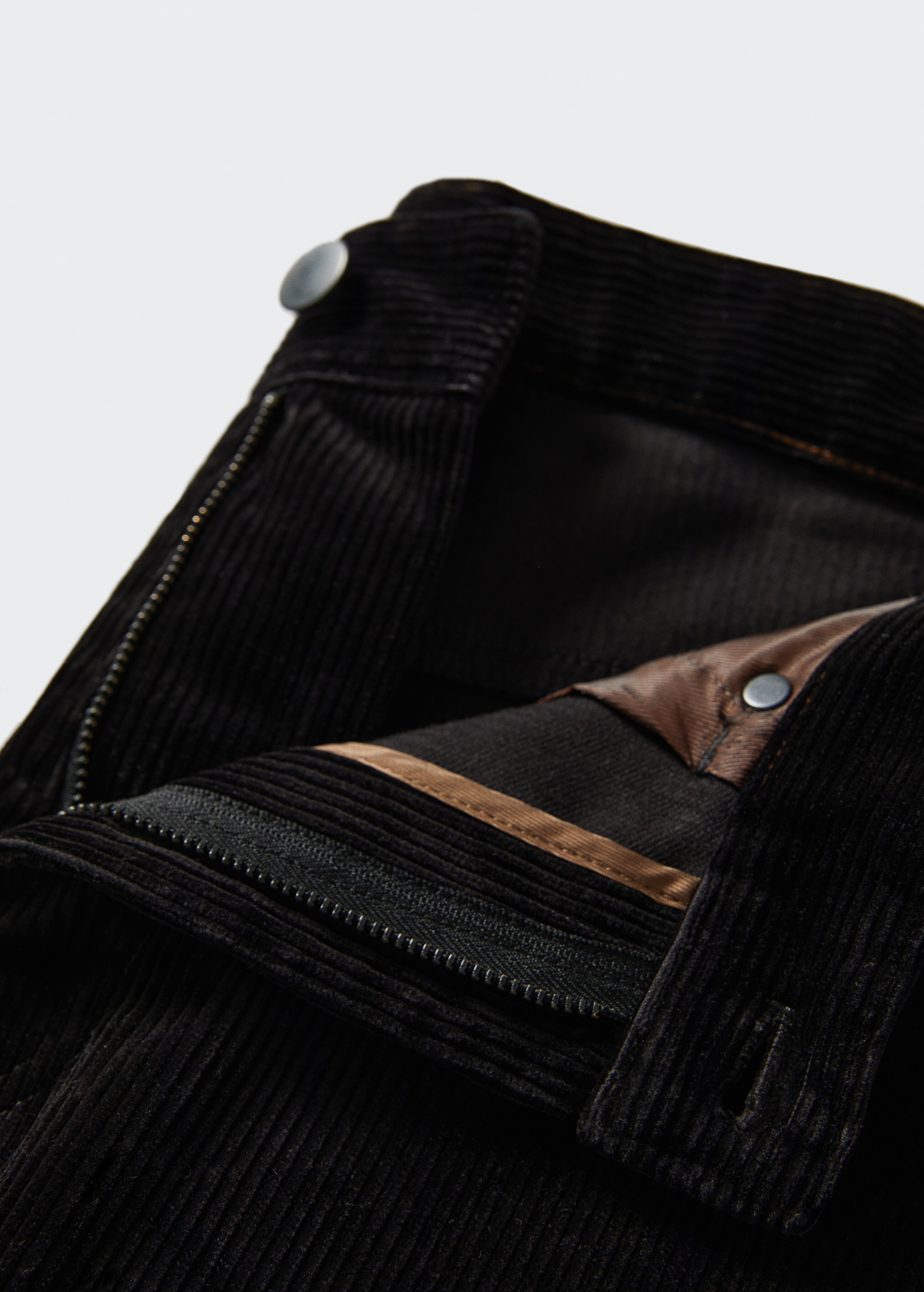Slim fit corduroy trousers - Details of the article 8