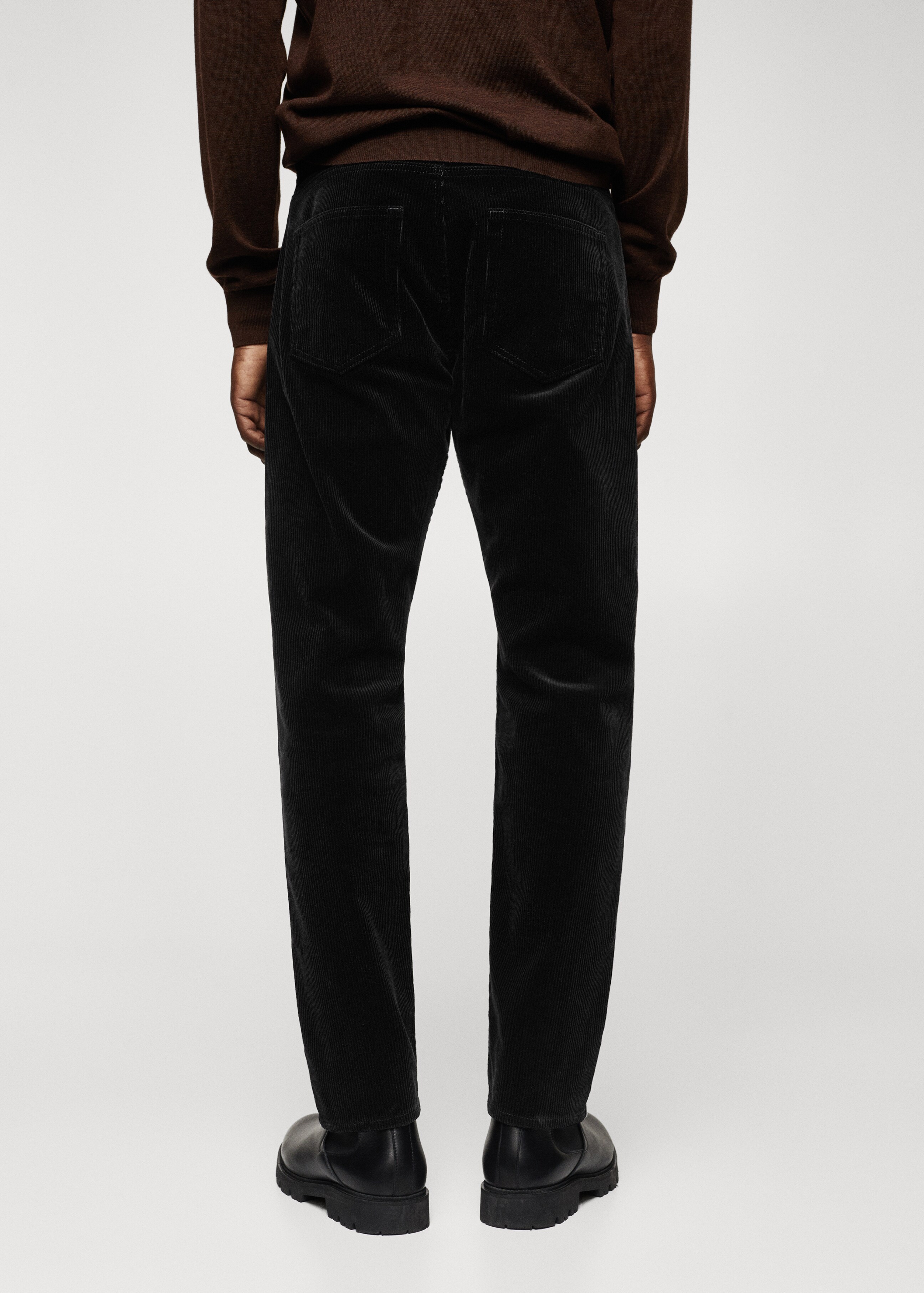 Slim fit corduroy trousers - Reverse of the article