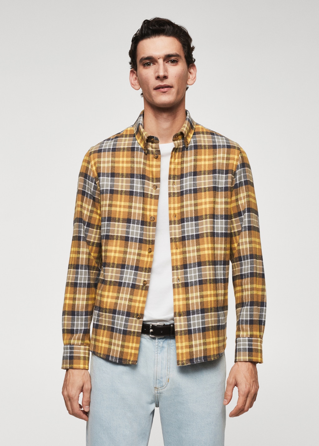 Checked flannel shirt - Medium plane