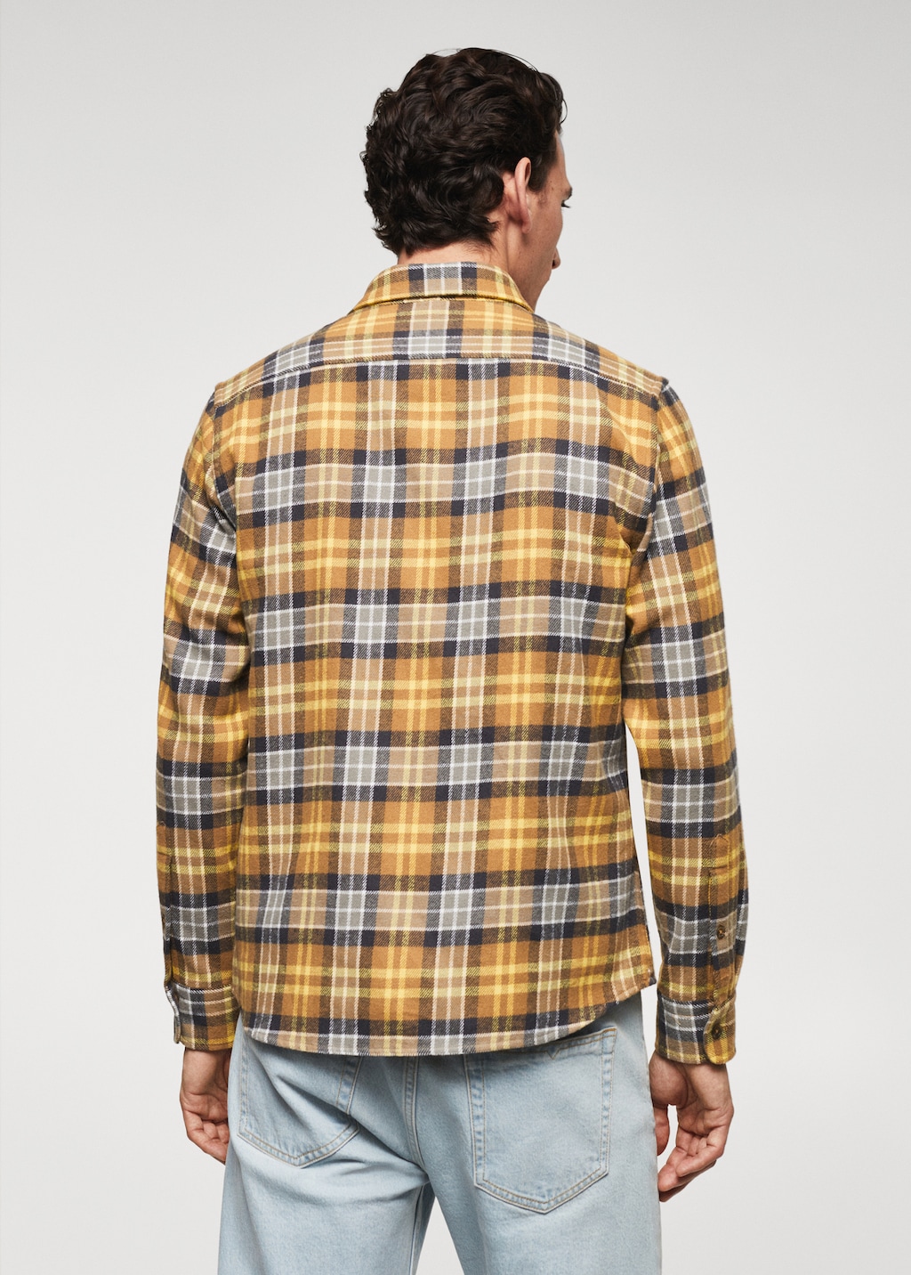 Checked flannel shirt - Reverse of the article