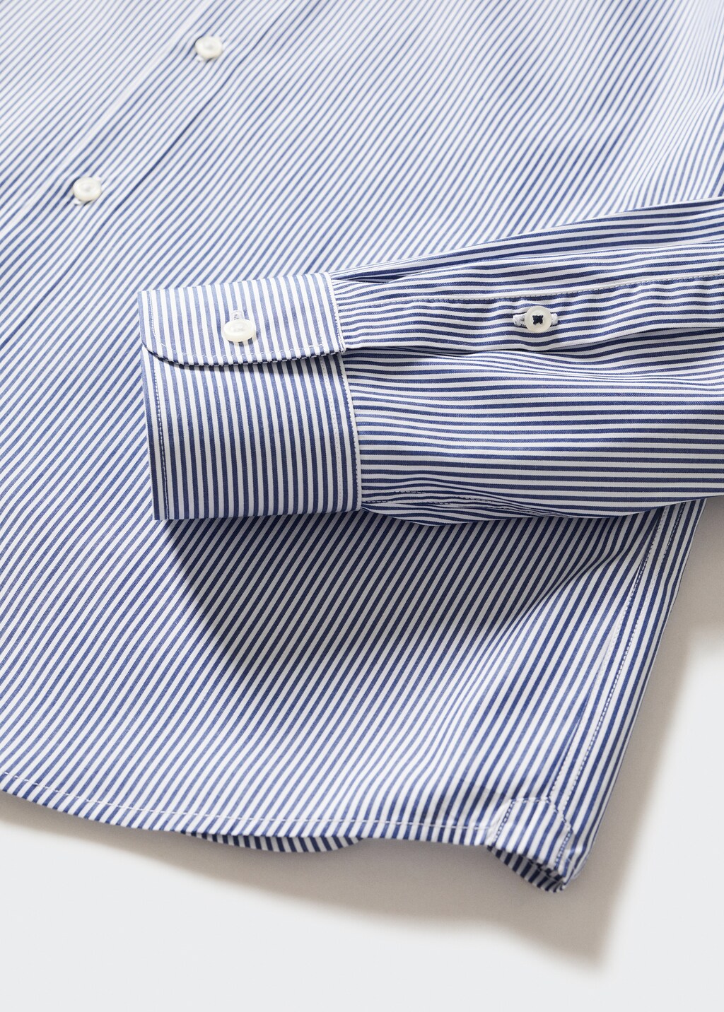 Slim fit striped cotton shirt - Details of the article 8