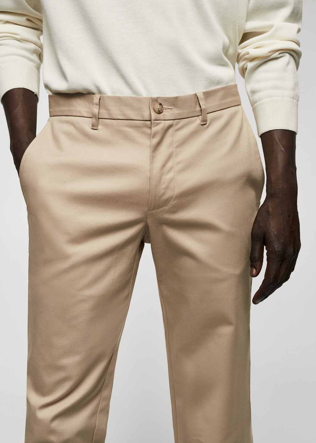 Skinny chino trousers - Details of the article 1