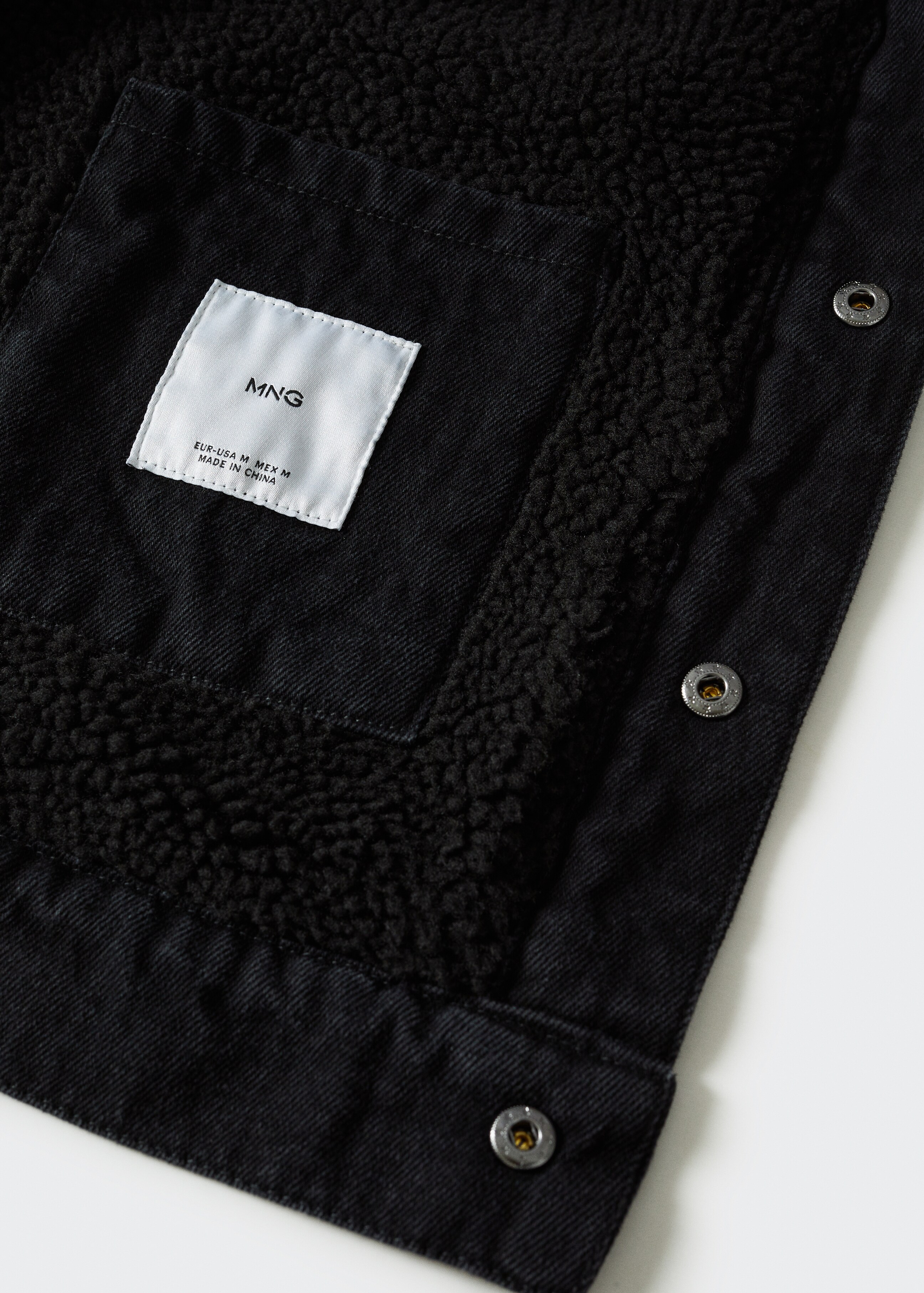 Shearling denim jacket - Details of the article 8
