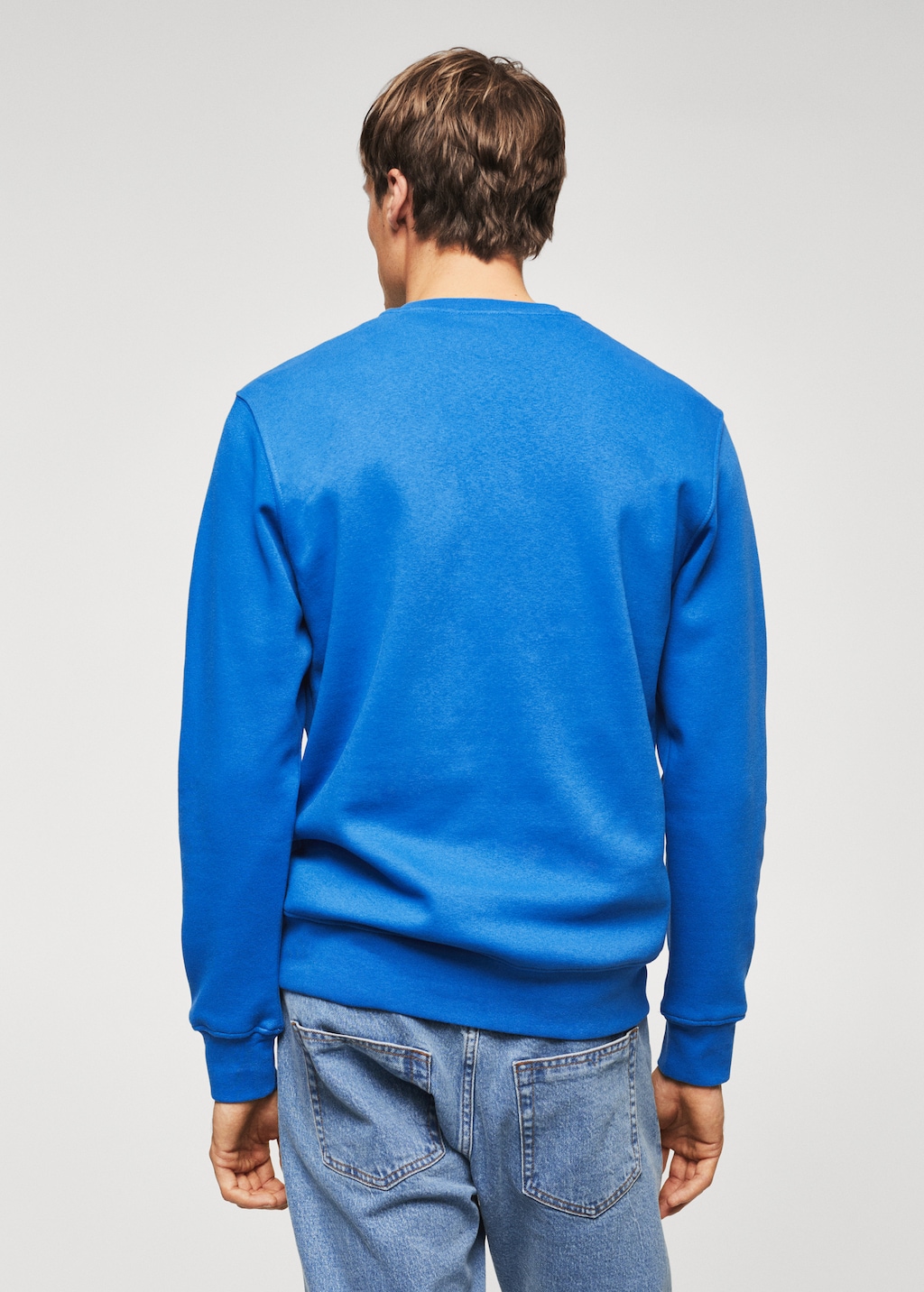 Patch cotton sweatshirt - Reverse of the article