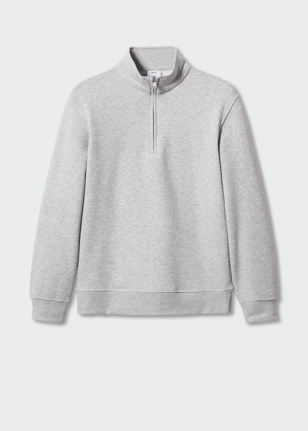 Katoenen sweatshirt met halsrits  - Artikel zonder model