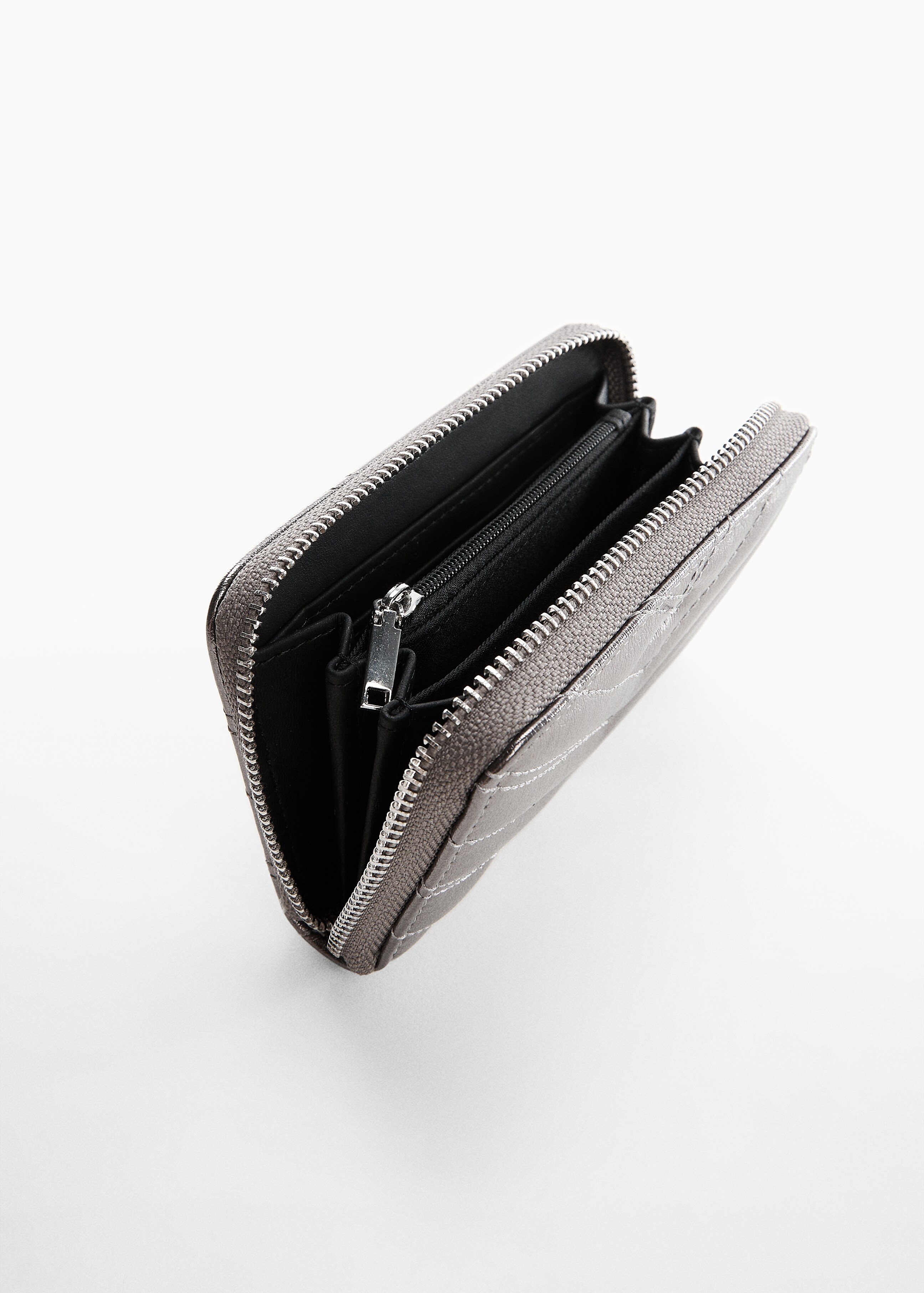 Padded metallic wallet - Medium plane