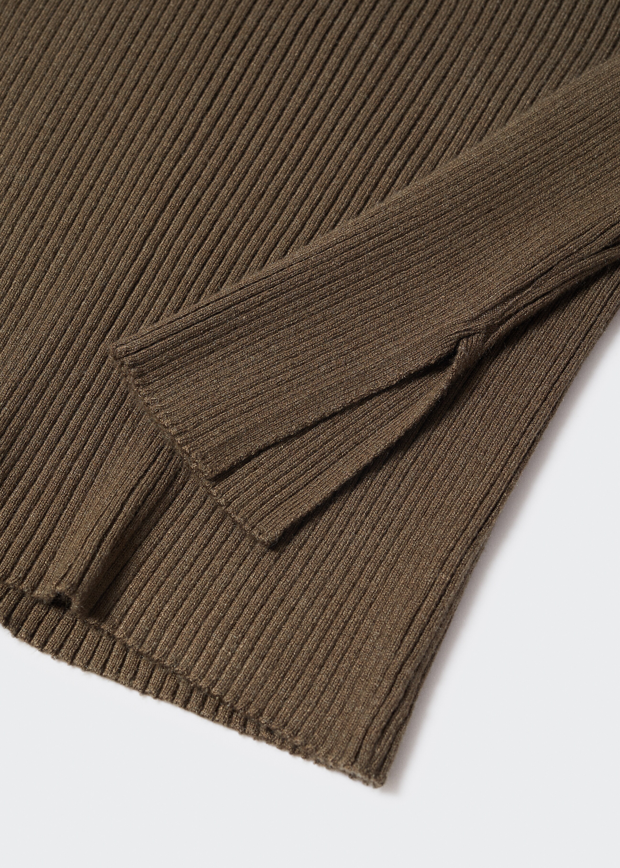 Cropped ribbed sweater - Details of the article 8