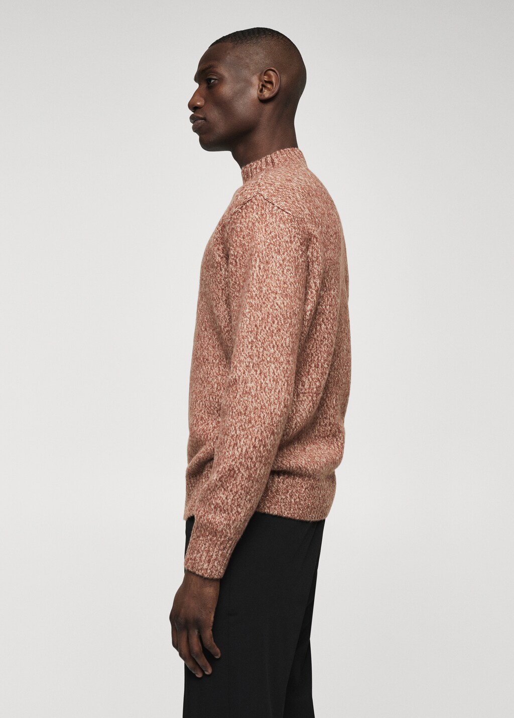 Flecked high collar sweater - Details of the article 6