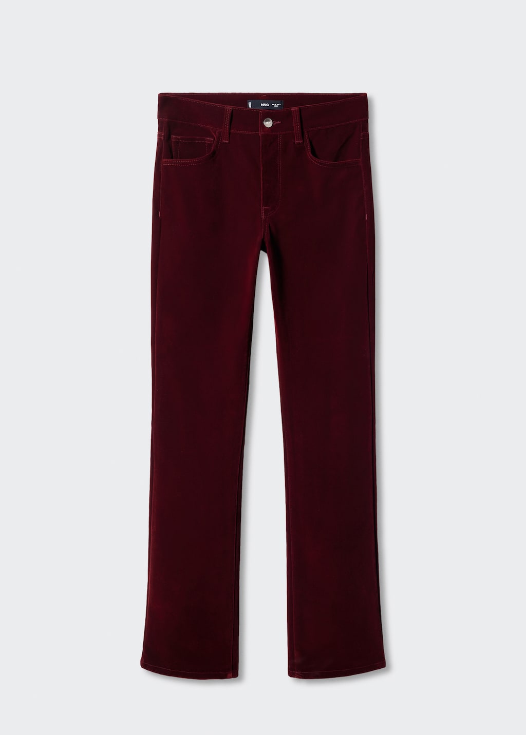 Mid-rise velvet skinny jeans - Article without model