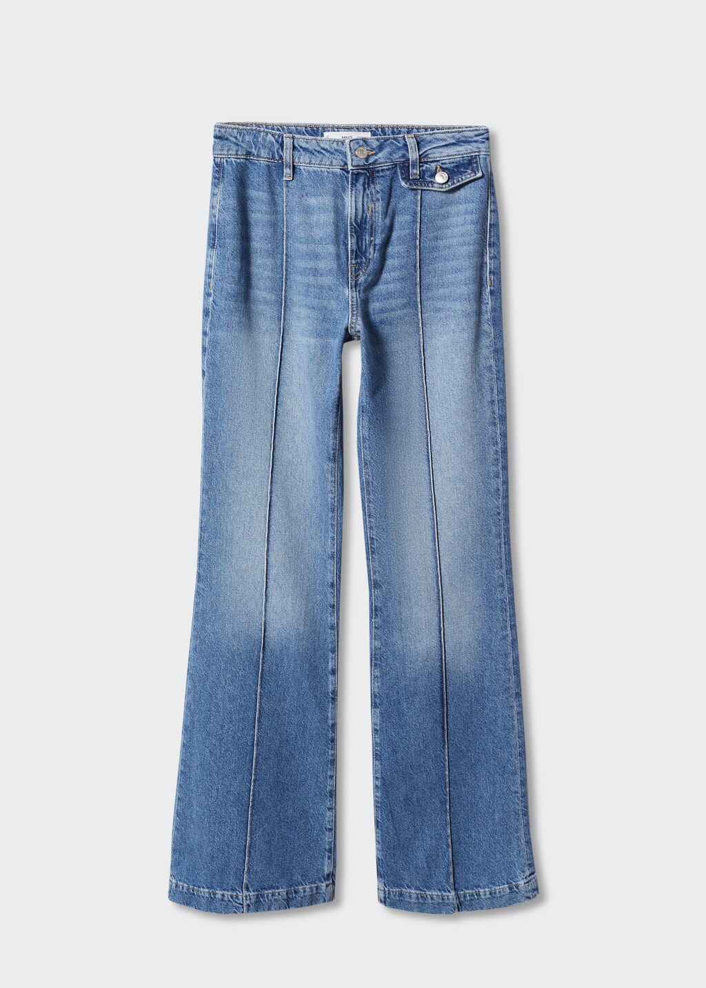 High-rise skinny jeans with seams - Article without model