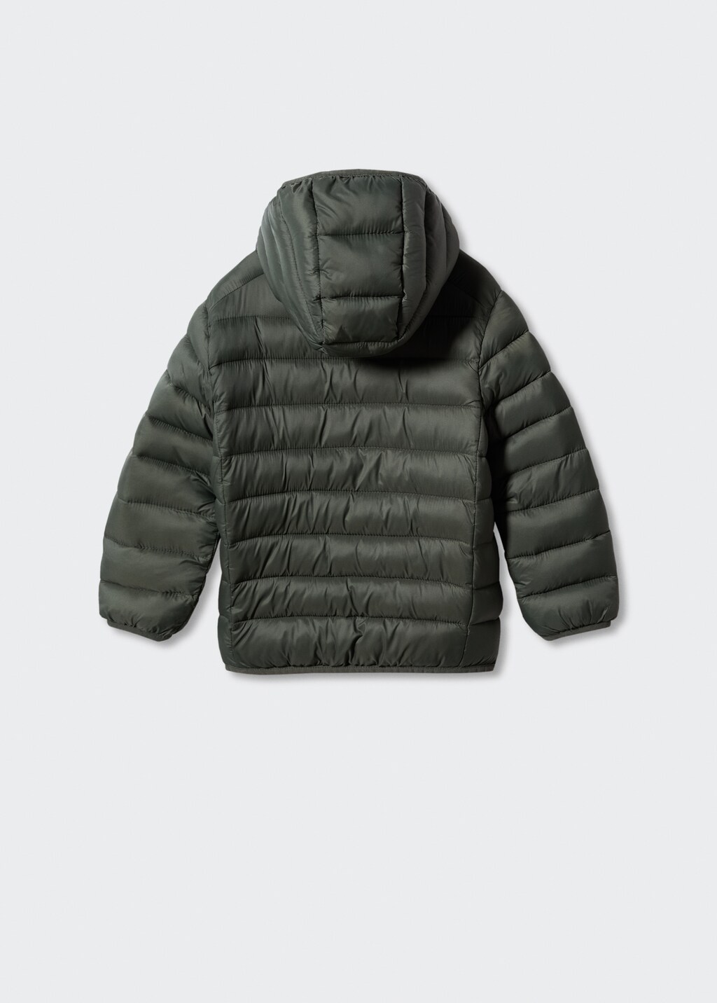 Side-zip quilted coat - Reverse of the article