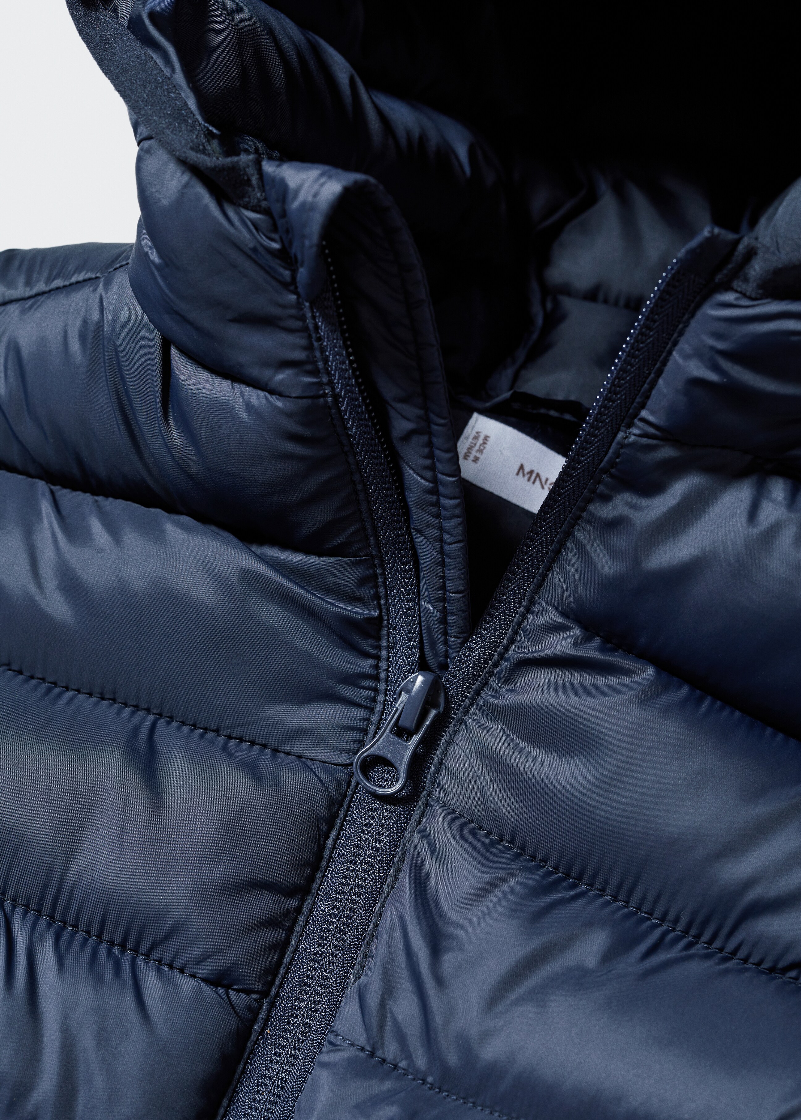 Side-zip quilted coat - Details of the article 0