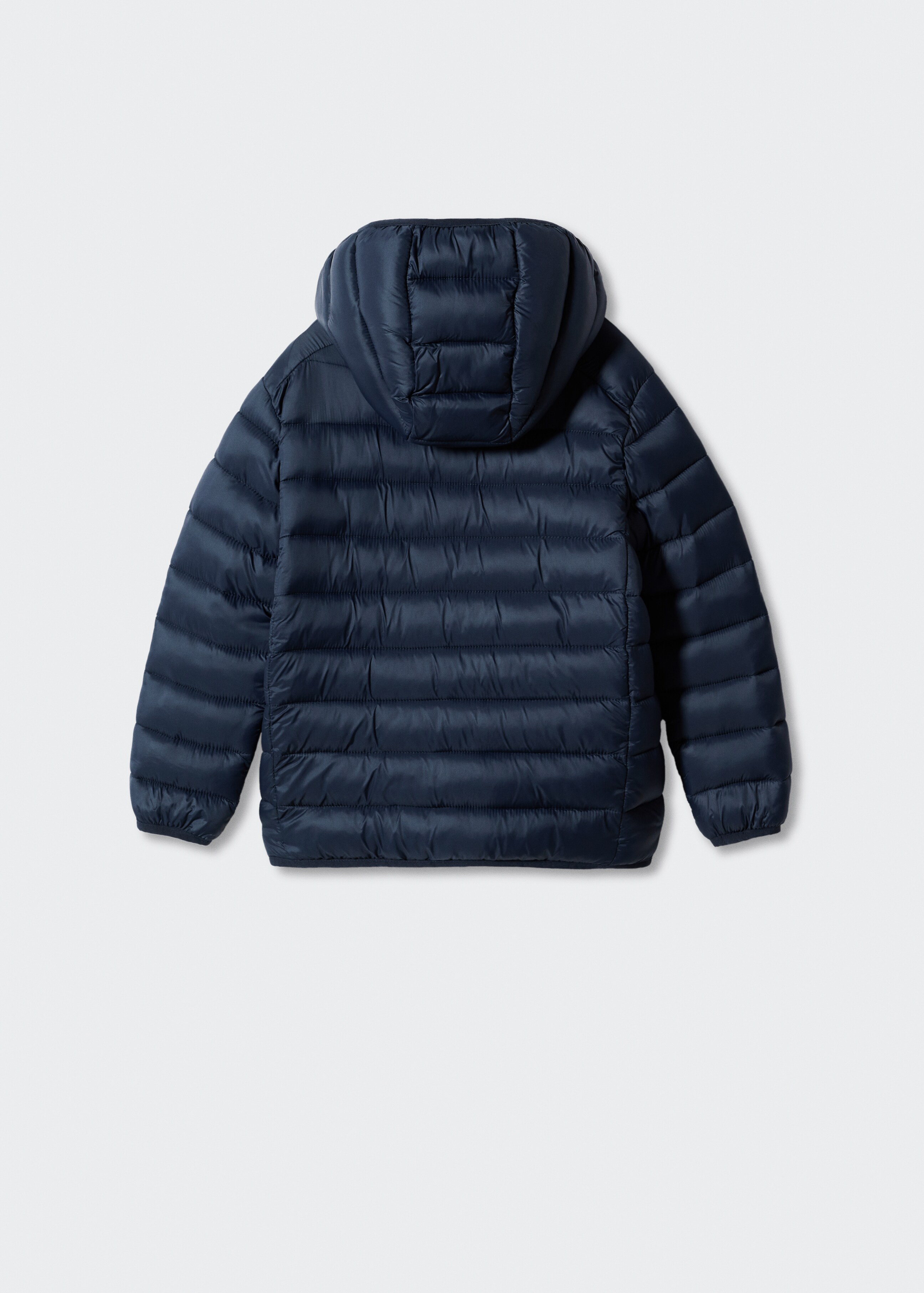 Side-zip quilted coat - Reverse of the article