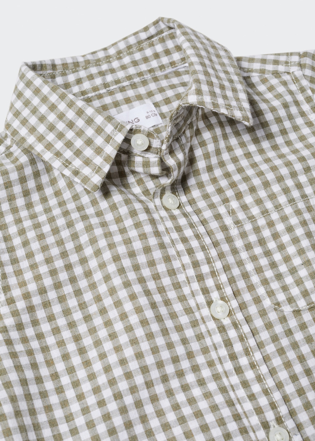 Check cotton shirt - Details of the article 8