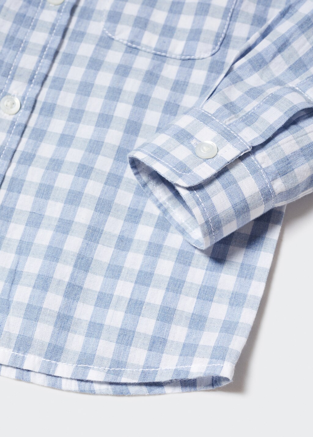 Check cotton shirt - Details of the article 8