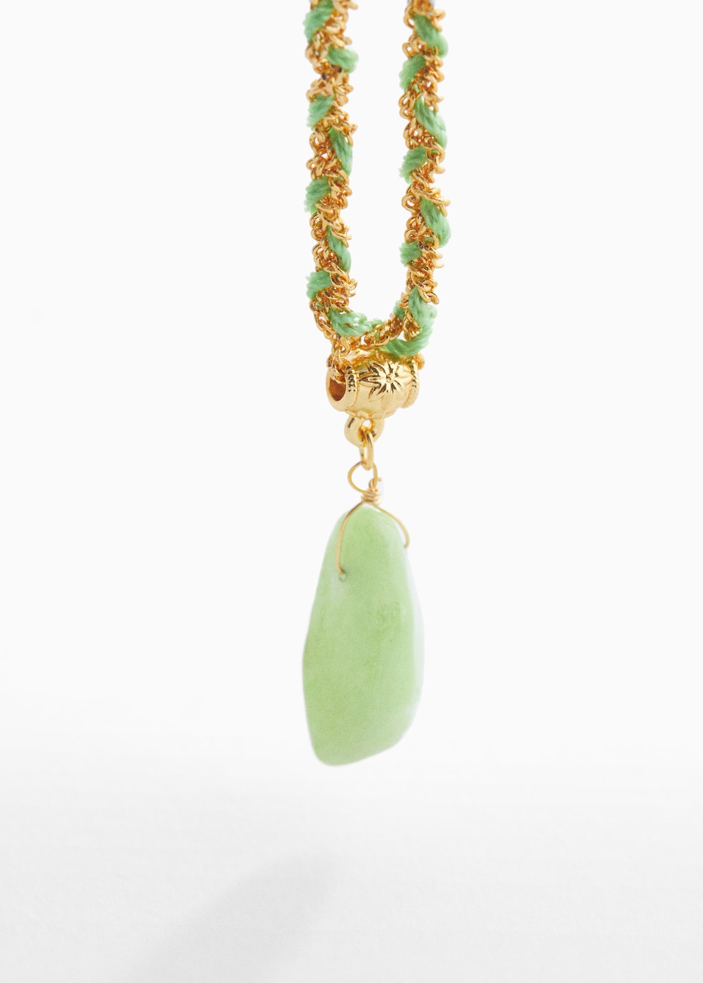 Semi-precious stone combination necklace - Medium plane