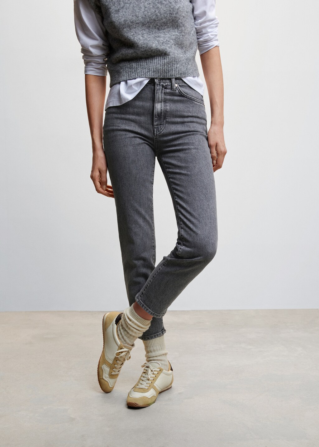 Slim cropped jeans - Medium plane