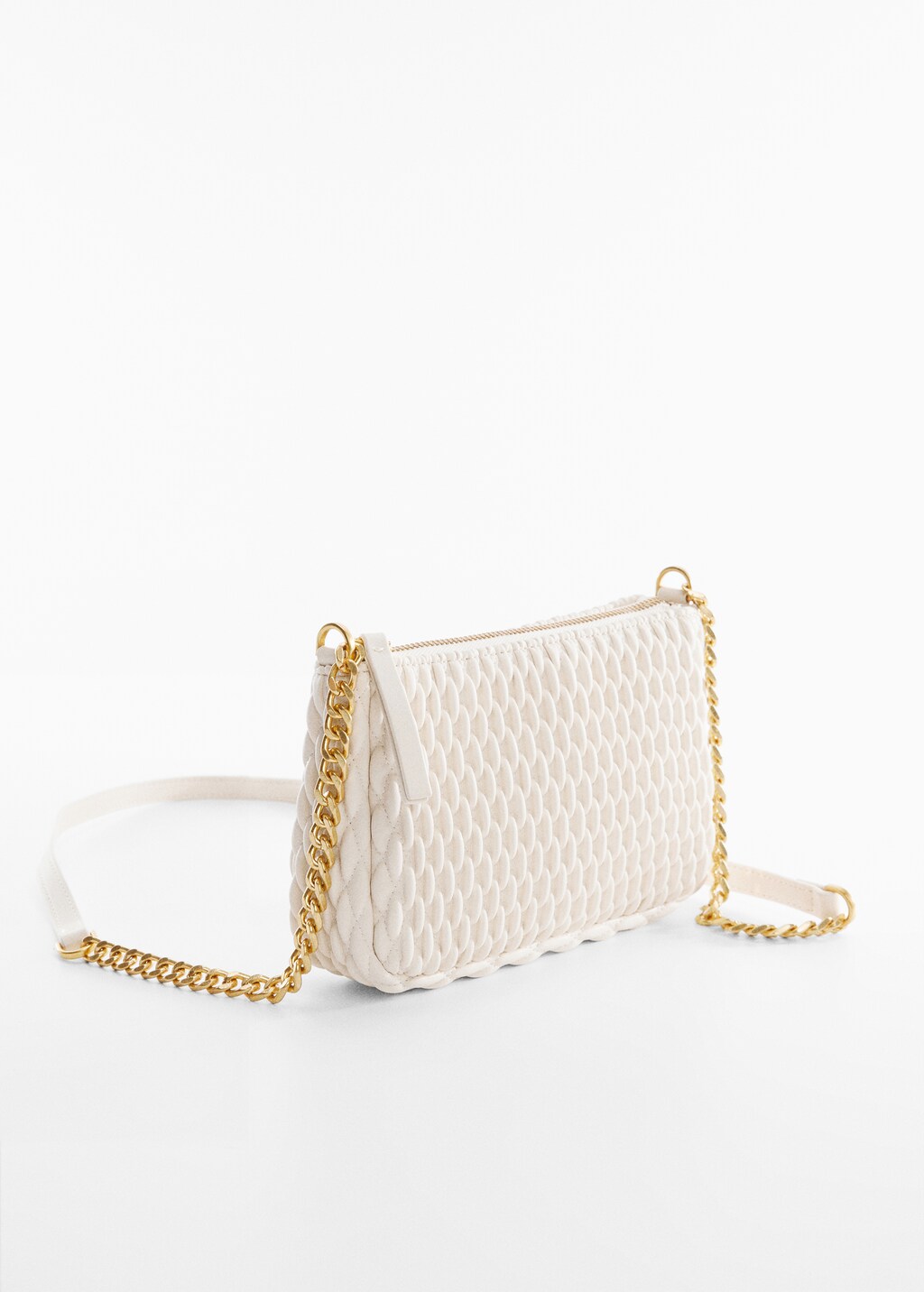 Textured shoulder bag - Medium plane