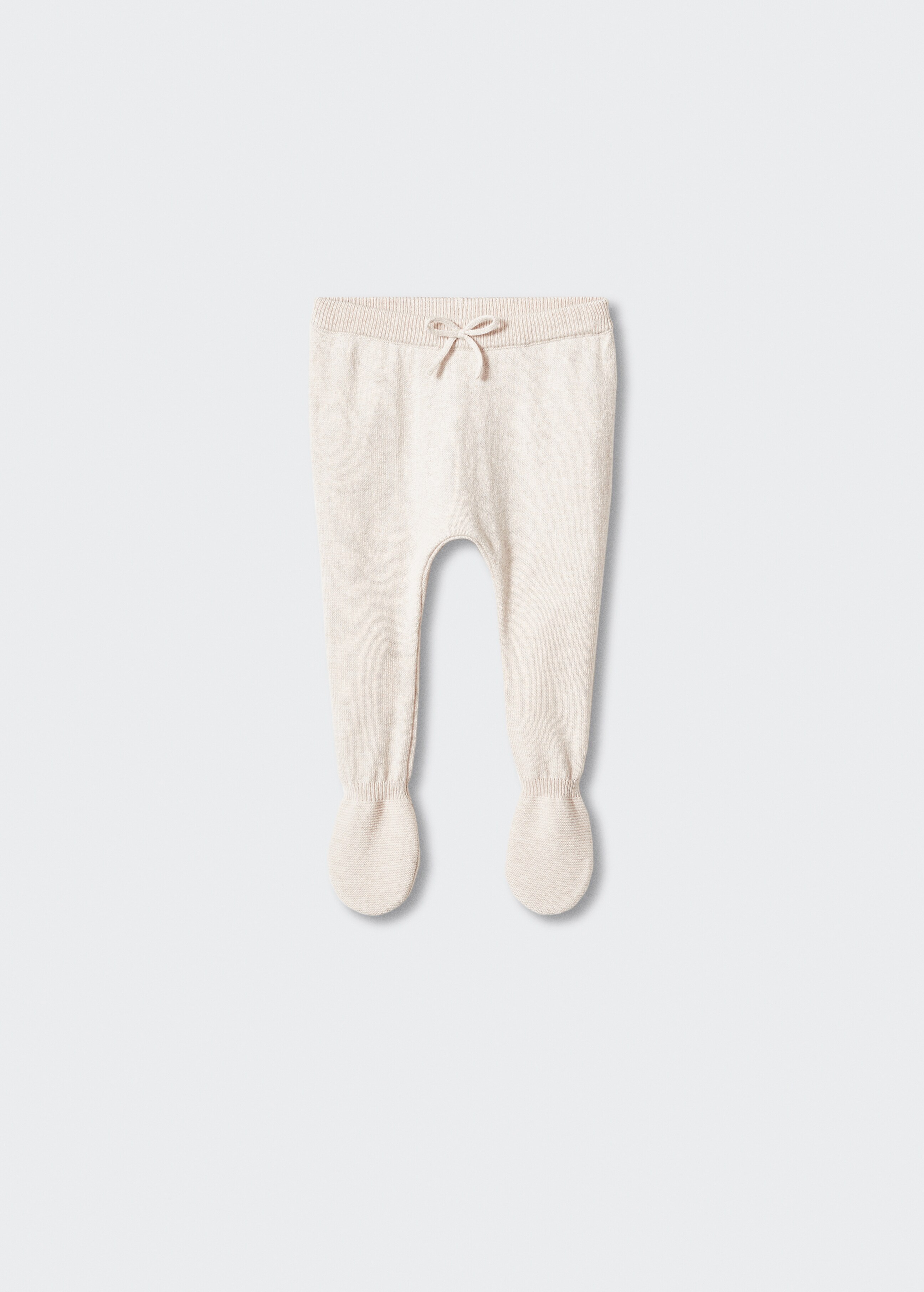 Knit footed pants - Article without model