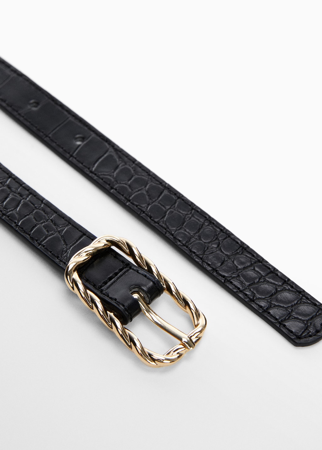 Embossed buckle belt - Details of the article 1