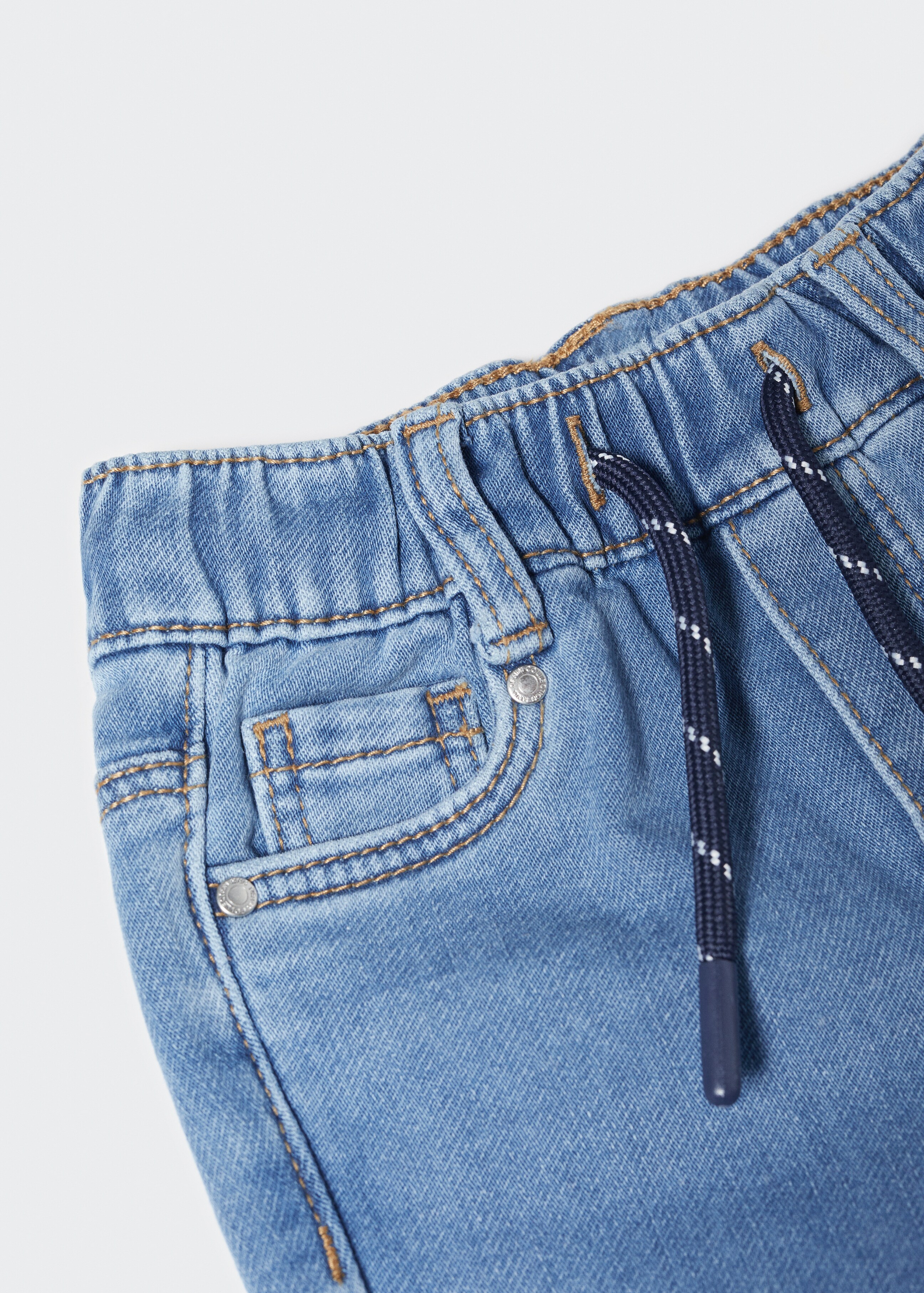Drawstring waist jeans - Details of the article 0