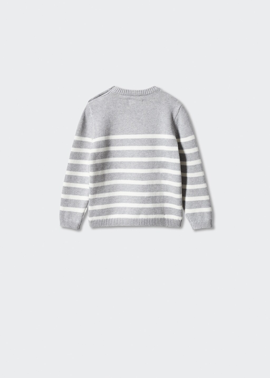 Stripe pattern sweater - Reverse of the article