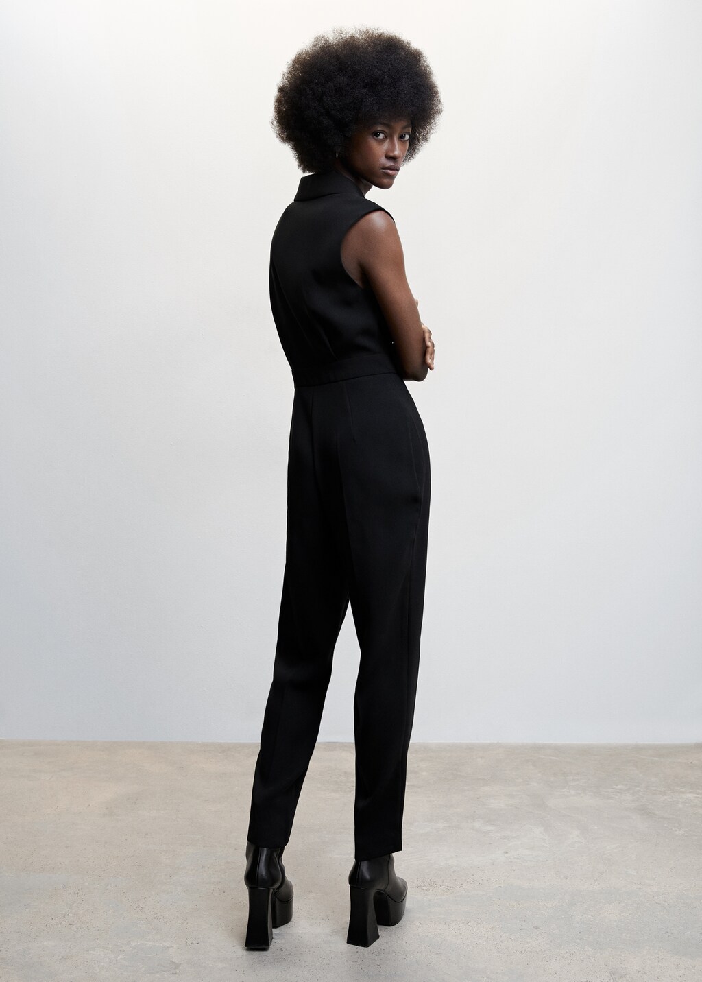 Belt wrap jumpsuit - Reverse of the article