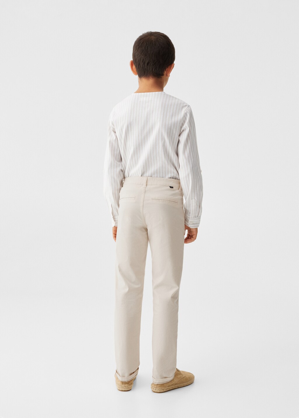 Cotton chinos - Reverse of the article